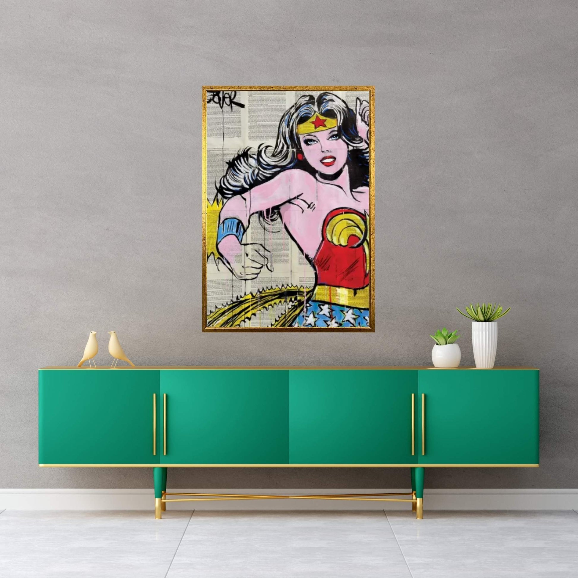 Wonder Pop Canvas Wall Art - Y Canvas