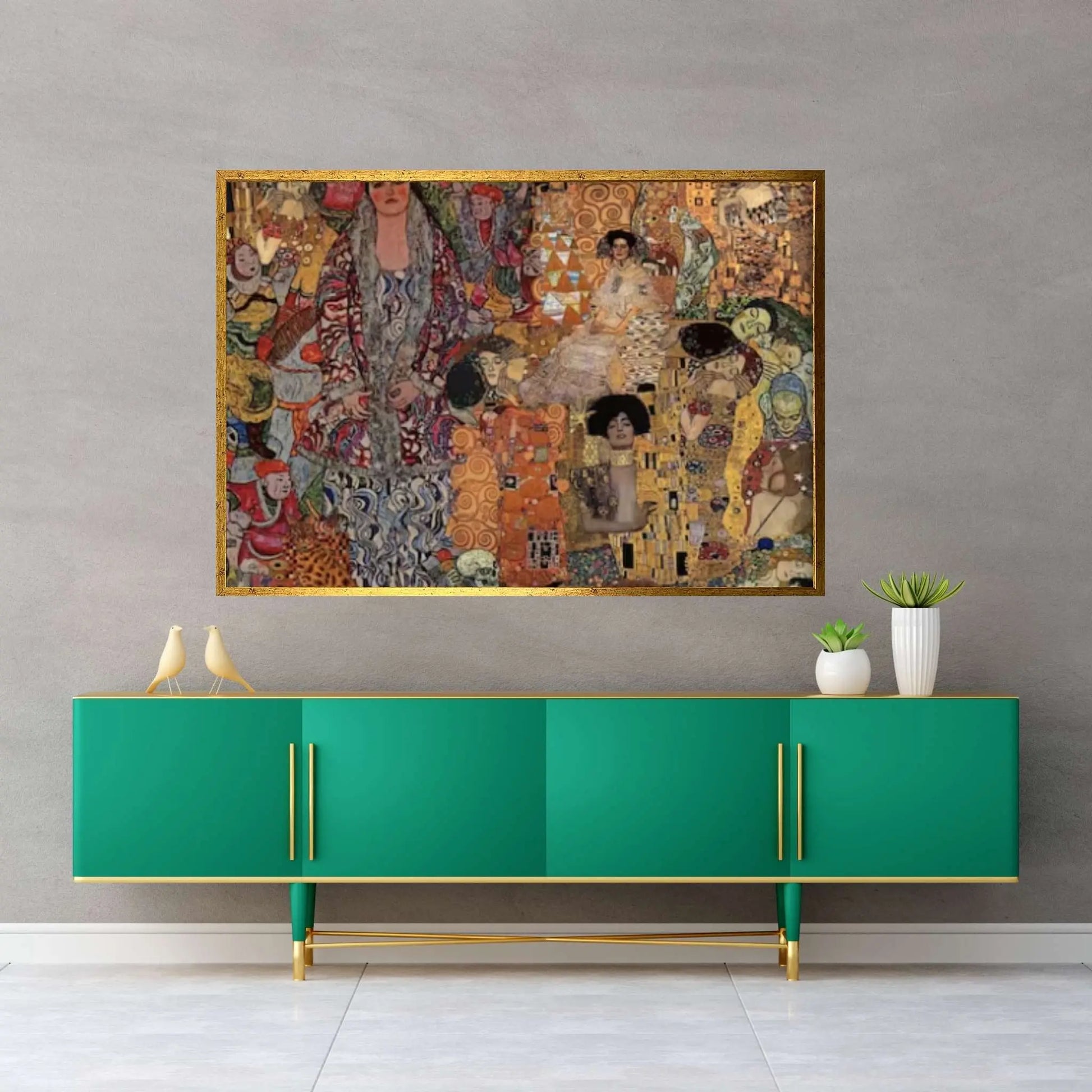 Collage Classical Art Canvas Poster By Gustav Klimt Art Canvas Poster - Y Canvas