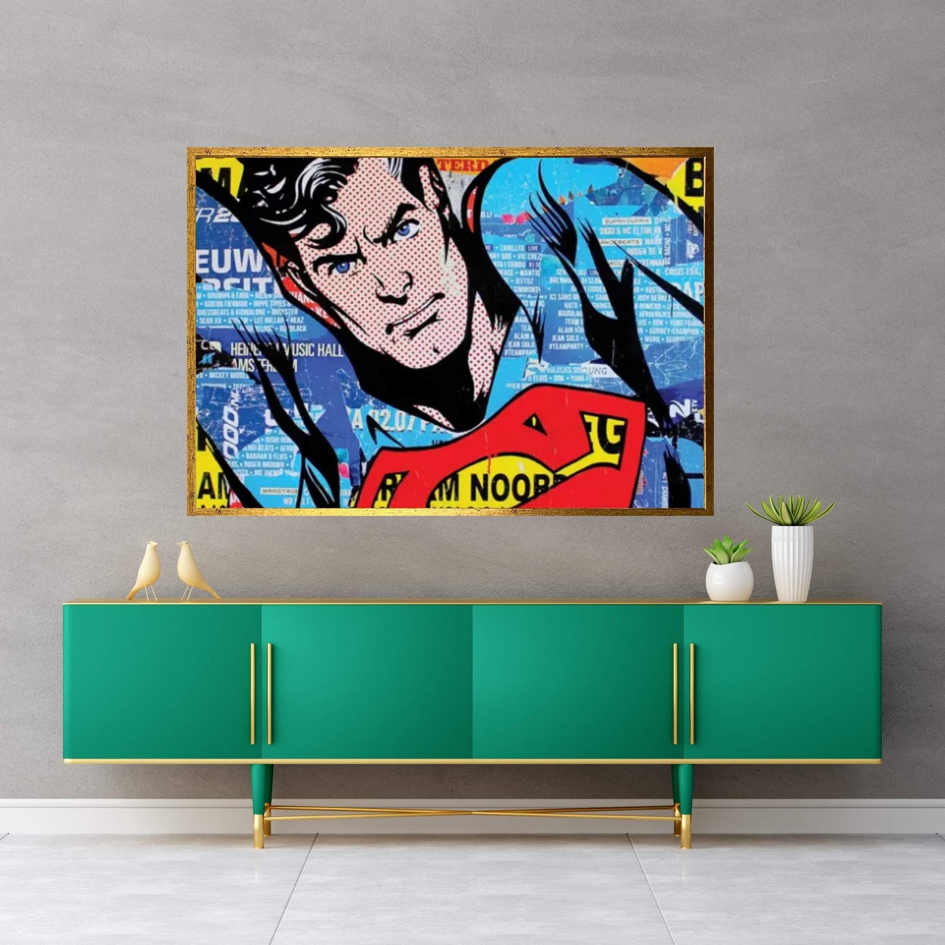 Superman Canvas Wall Art - Y Canvas