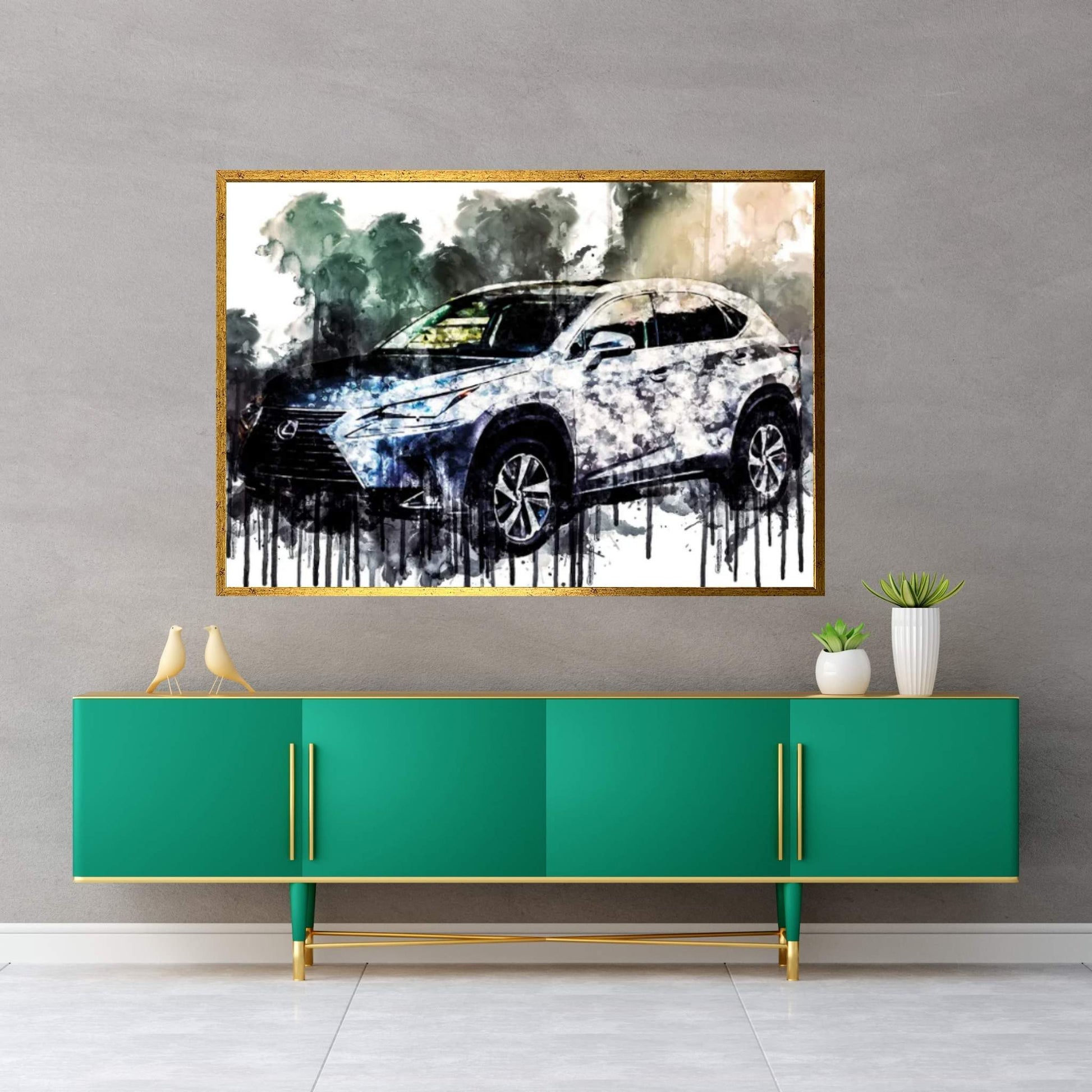 2017 Lexus NX 300h Canvas Wall Art - Y Canvas