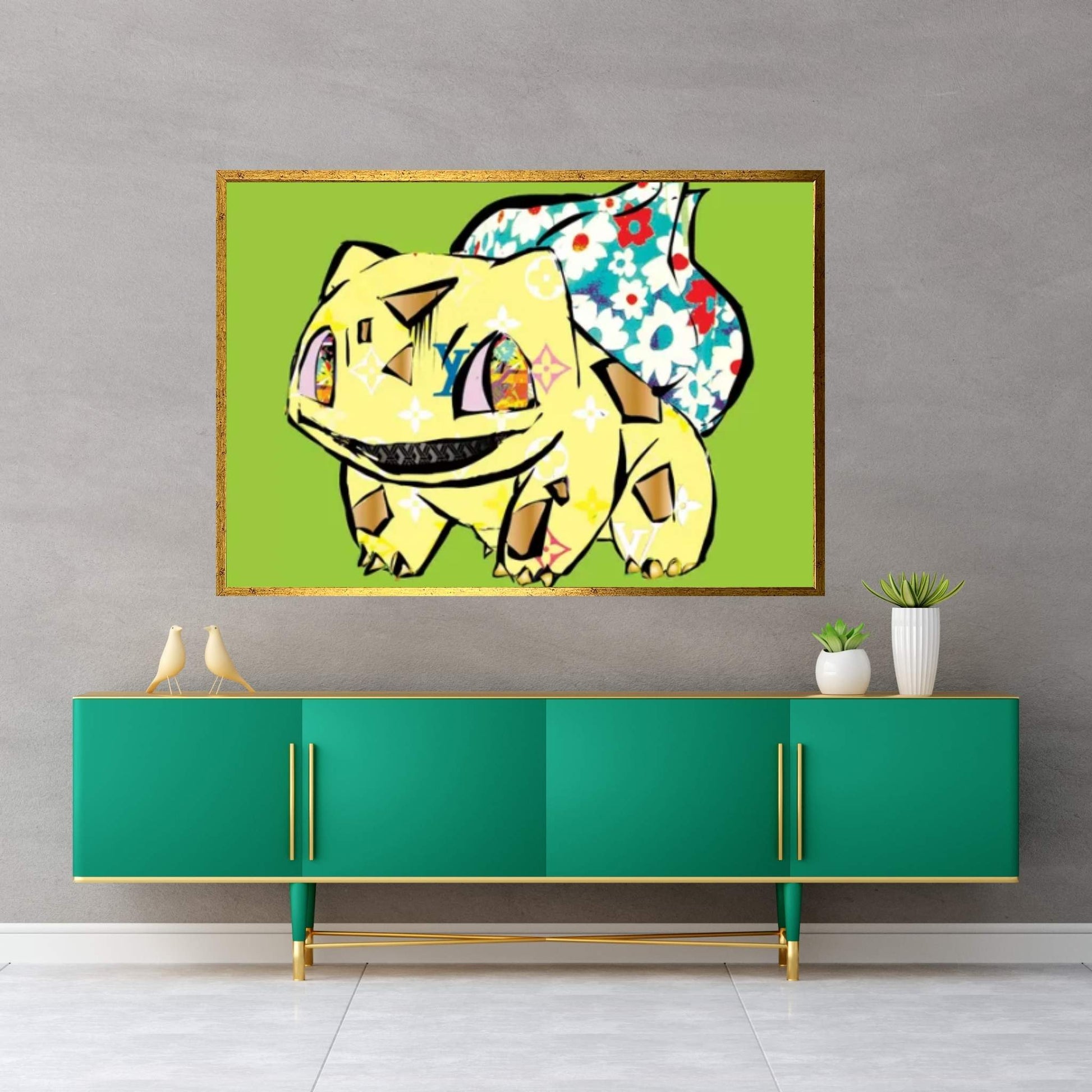 Pokémon - Bulbasaur Canvas Wall Art - Y Canvas