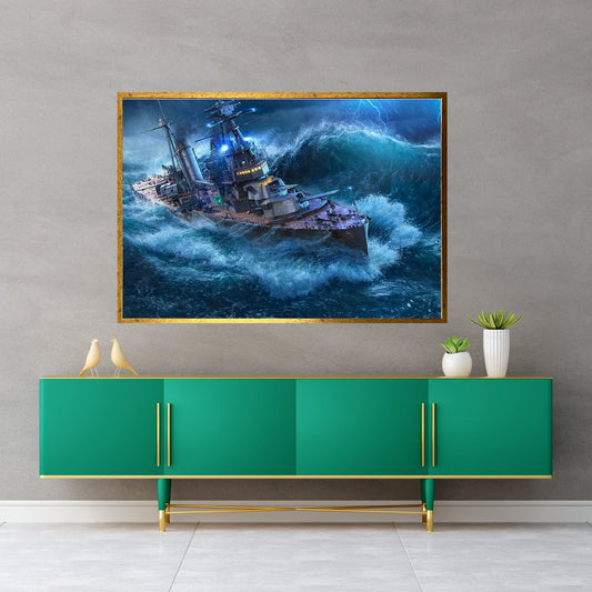 Sailing Boat Canvas, Sea Wall Decor, Sea Landscape, Sailboat Painting,Ocean Painting - Y Canvas