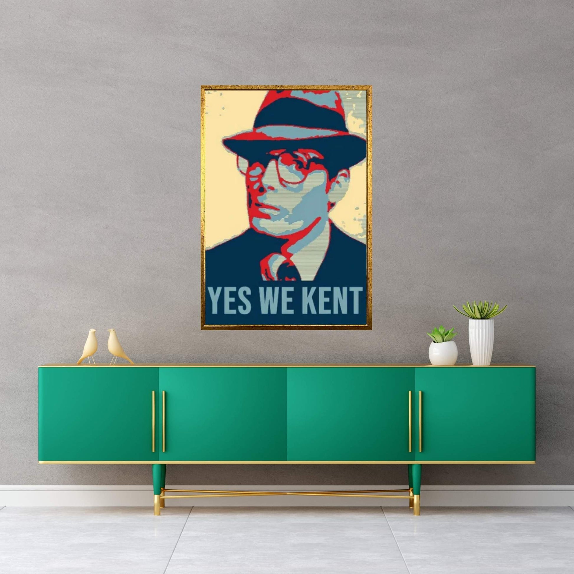 Yes We Kent Canvas Wall Art - Y Canvas