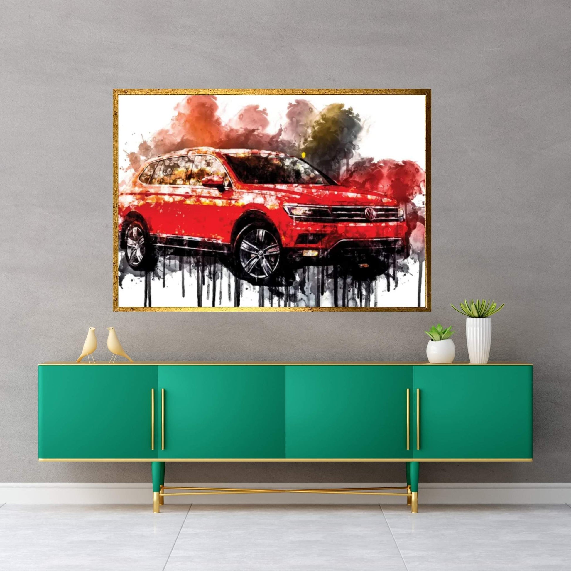 2017 Volkswagen Tiguan Canvas Wall Art - Y Canvas