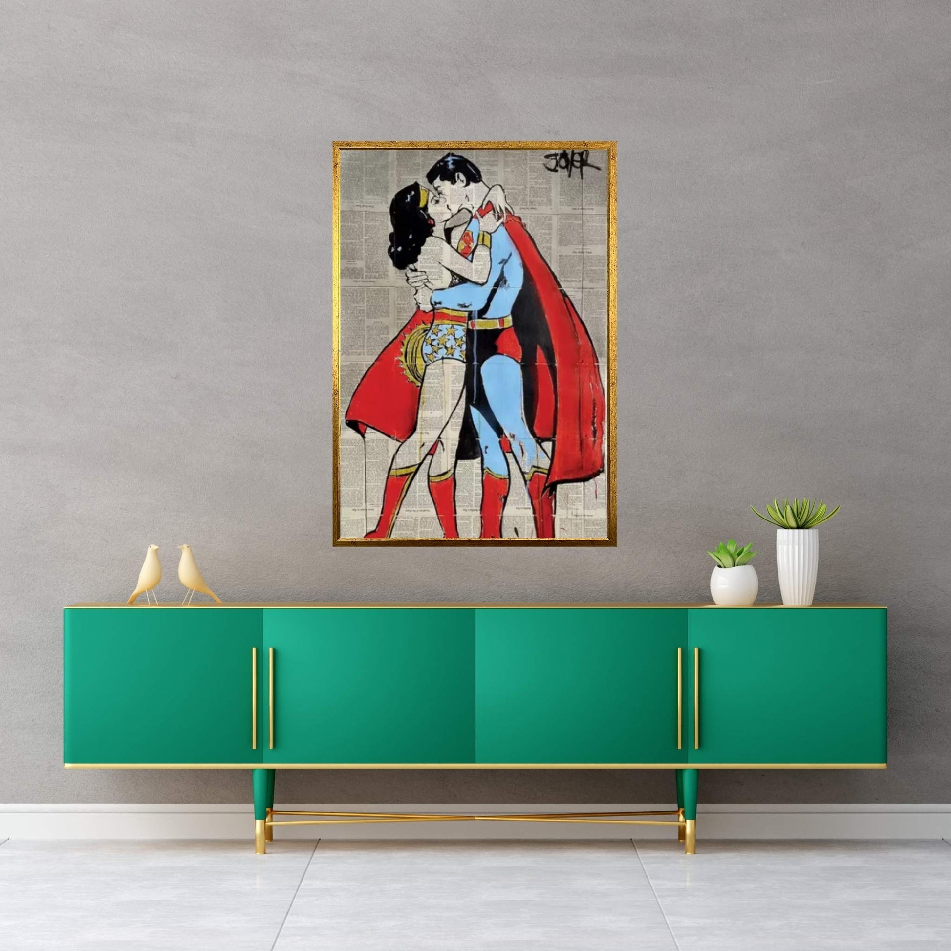 Super Love Canvas Wall Art - Y Canvas