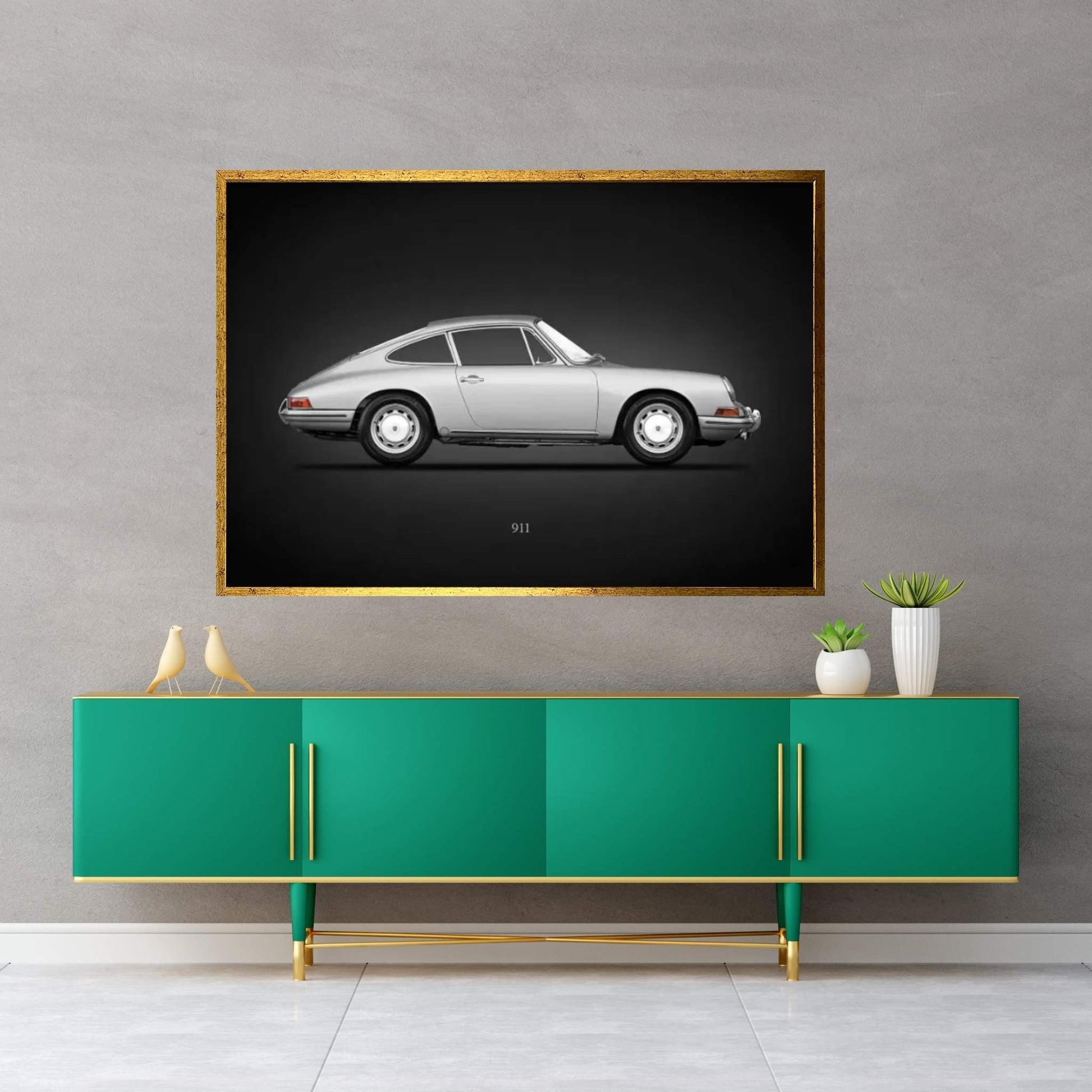 Porsche 911 1965 Coupe Canvas Wall Art - Y Canvas