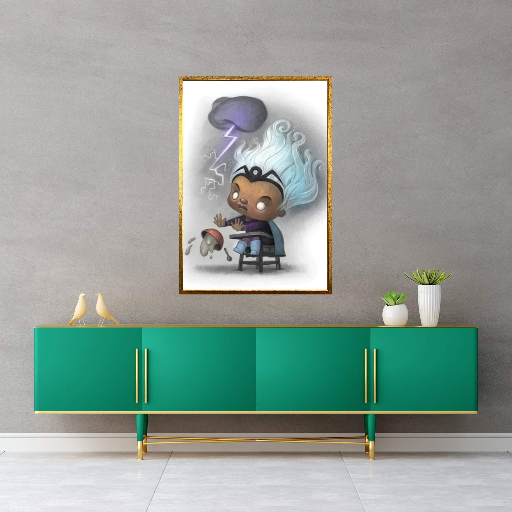 Baby Storm Canvas Wall Art - Y Canvas