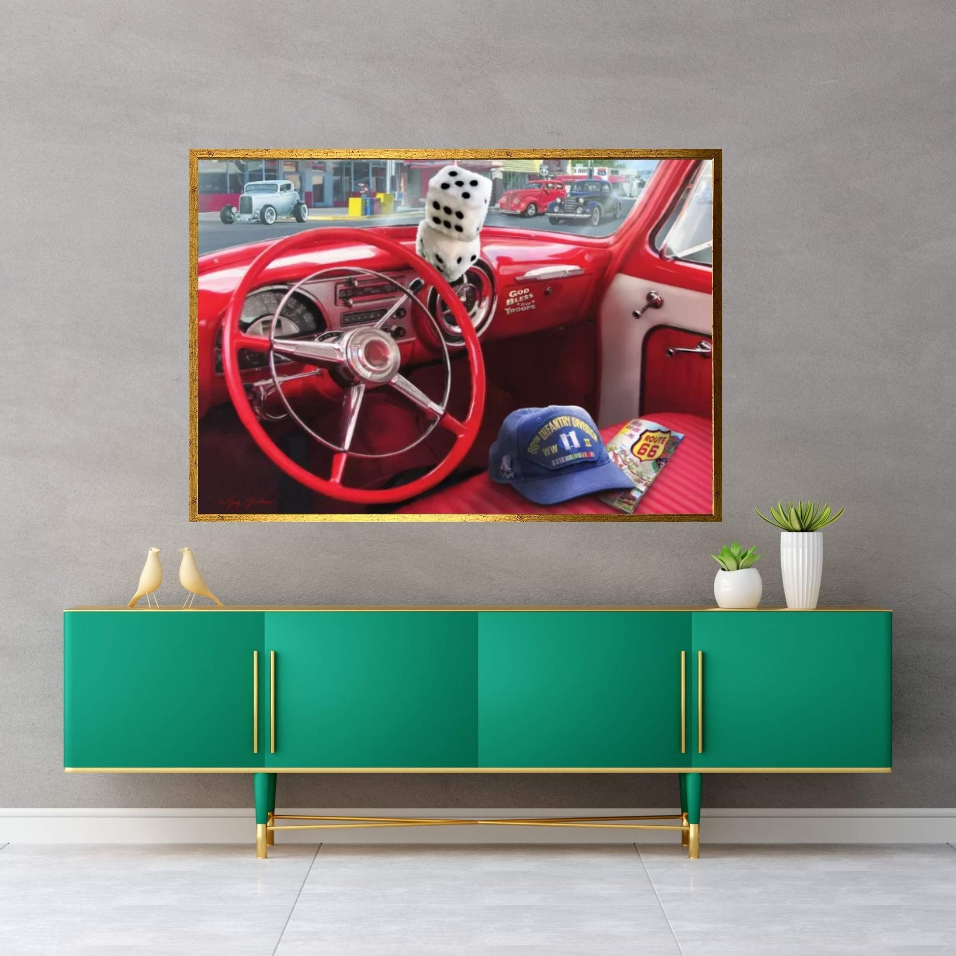 Veteran’s Nostalgic America Canvas Wall Art - Y Canvas