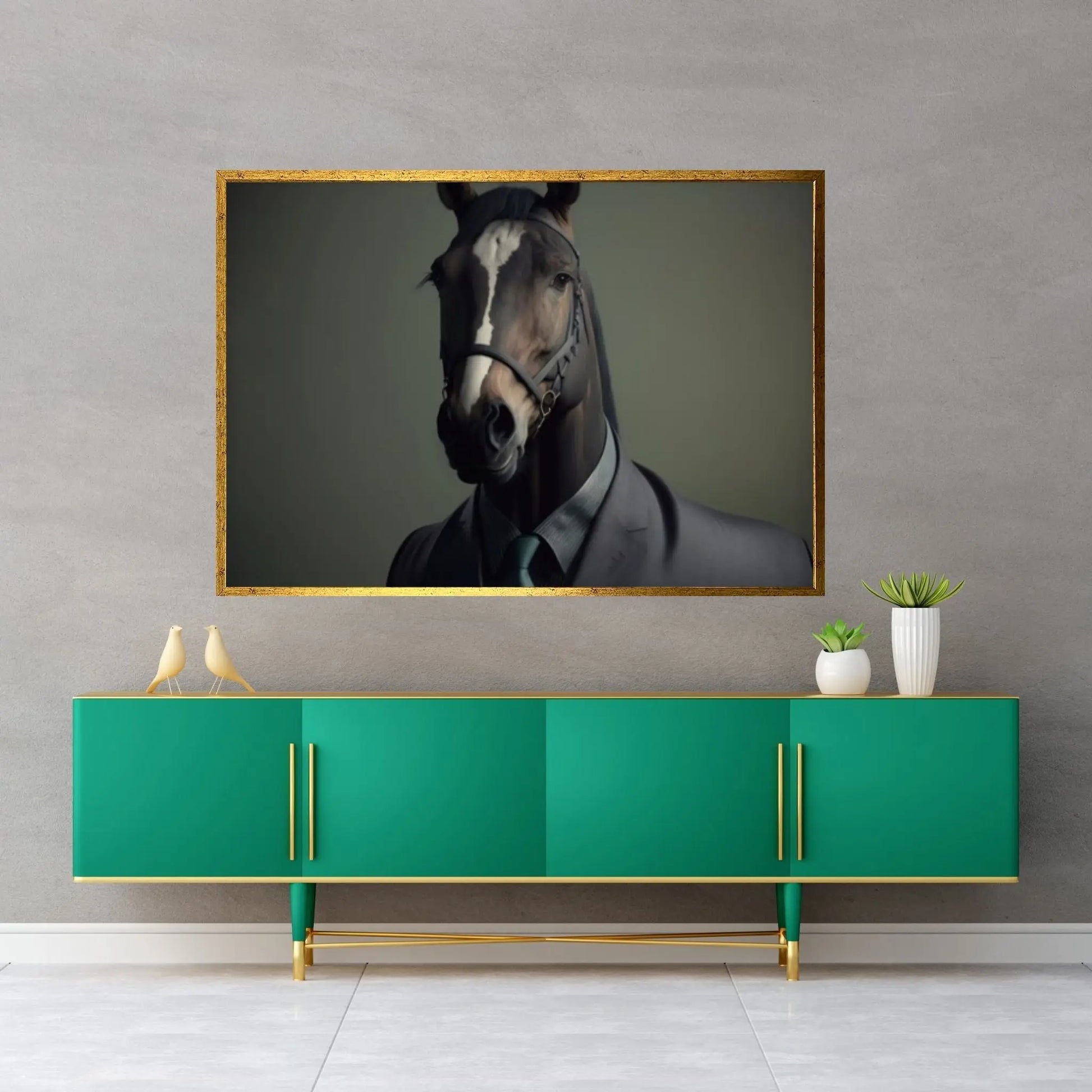 Large Black Horse Print Poster Canvas Art Animal Art Horse Wall Art Horse Wall Decor Animal Painting Horse Canvas Wall Art Horse Print - Y Canvas