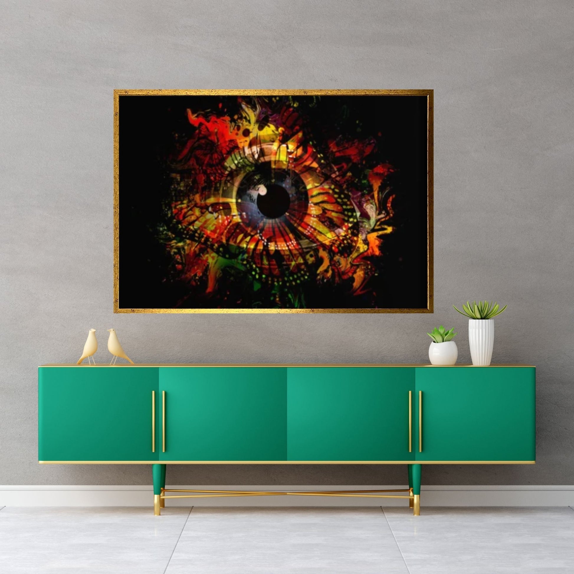 The Eye Abstract Printing Wall Art - Y Canvas