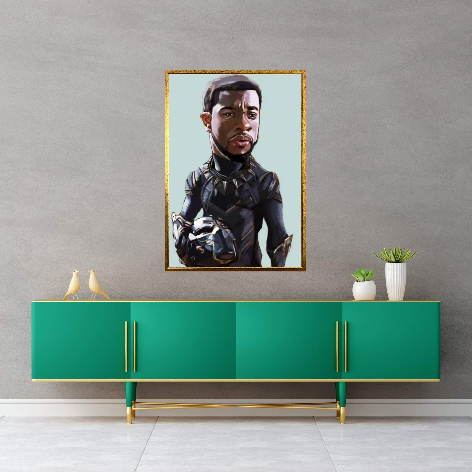 Chadwick Boseman Canvas Wall Art - Y Canvas