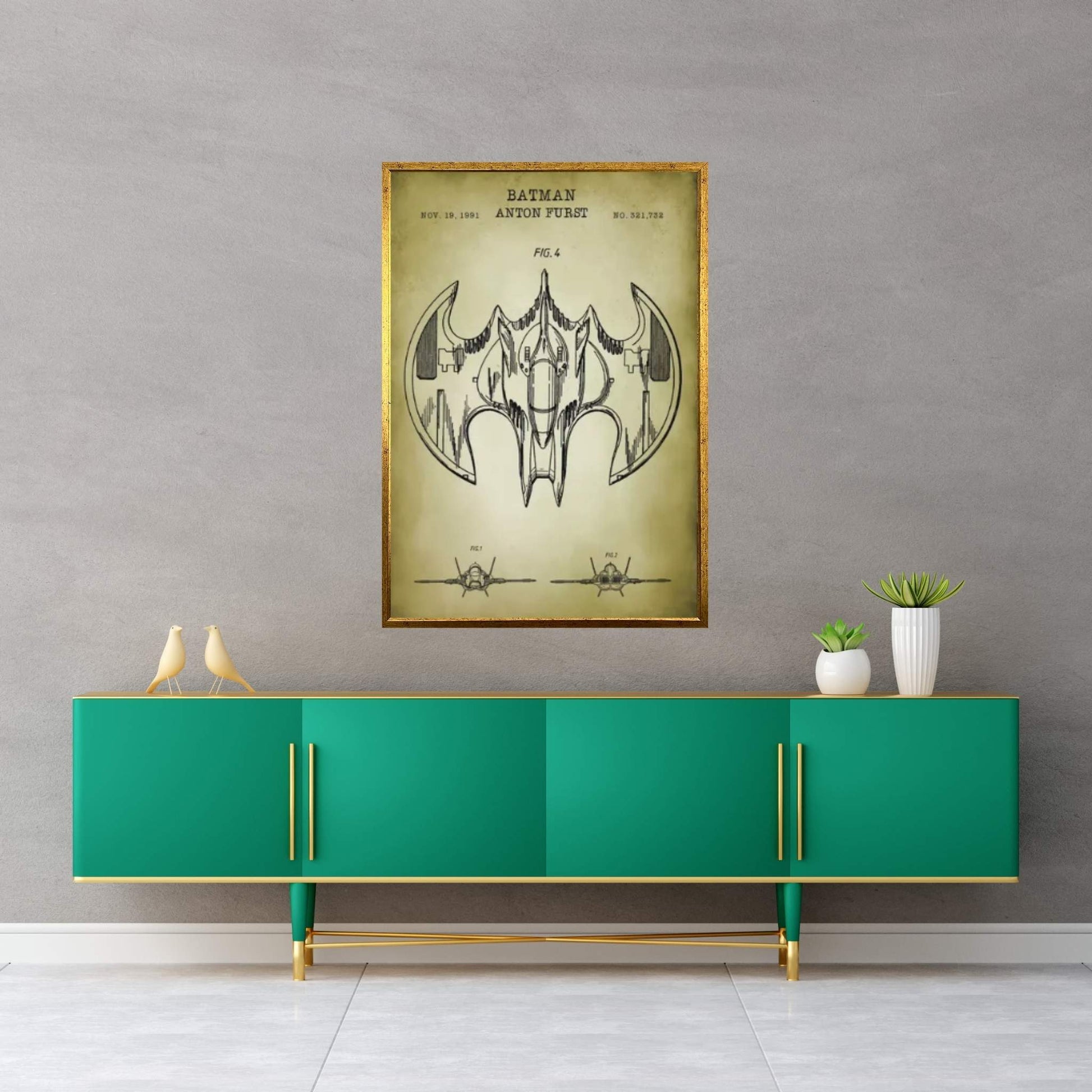 Batwing Canvas Wall Art - Y Canvas