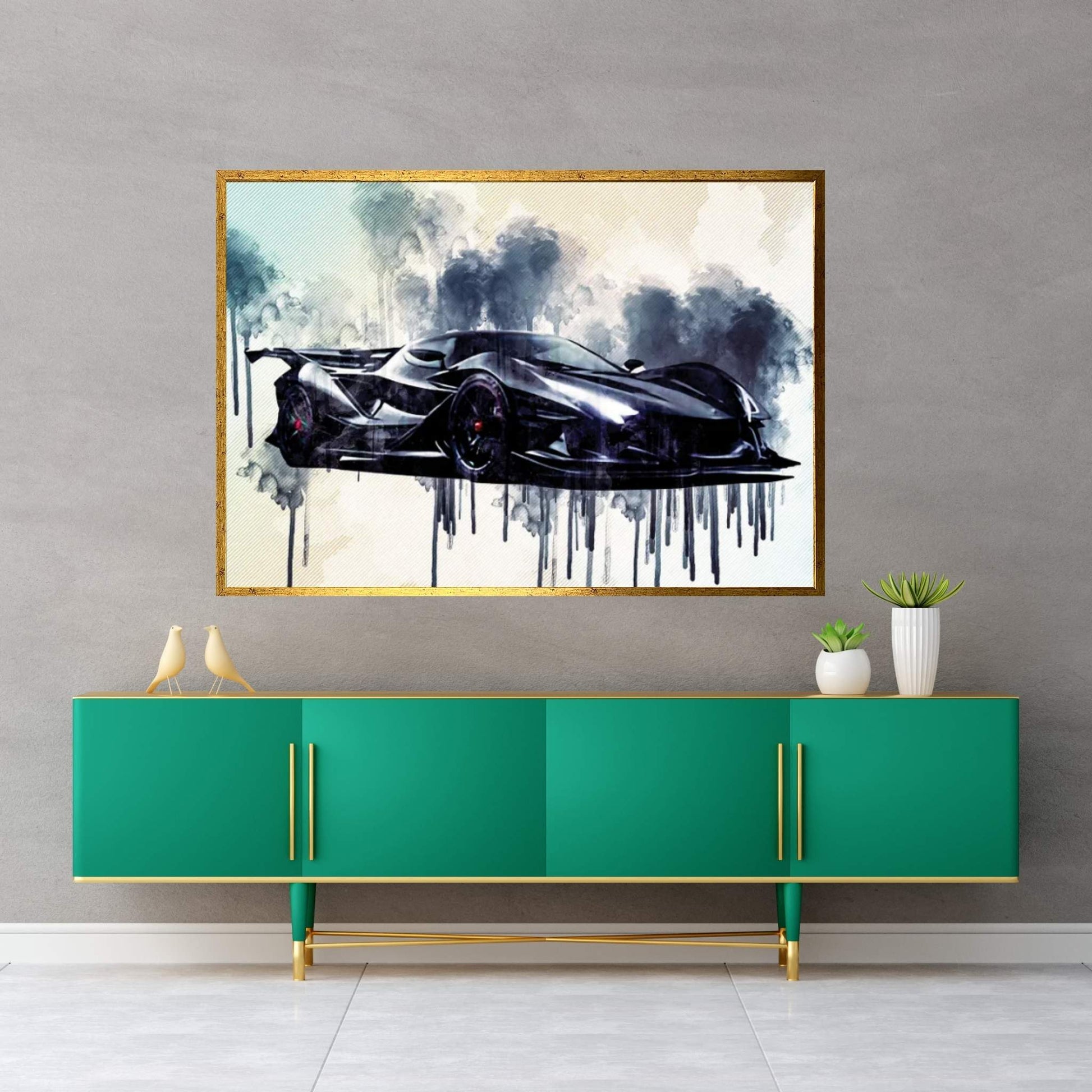 Apollo IE 2019 Luxury Supercar Front View Hypercar Apollo Canvas Wall Art - Y Canvas