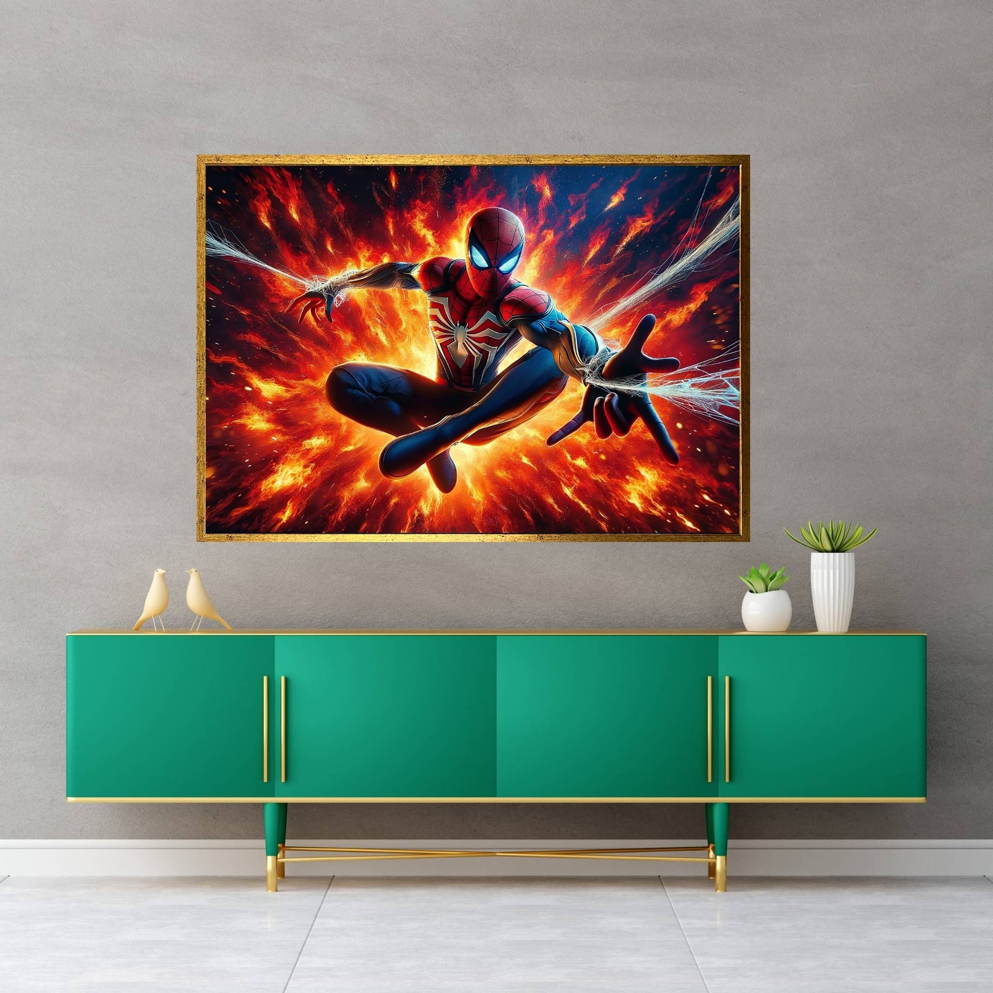 Spiderman Canvas Wall Art - Y Canvas