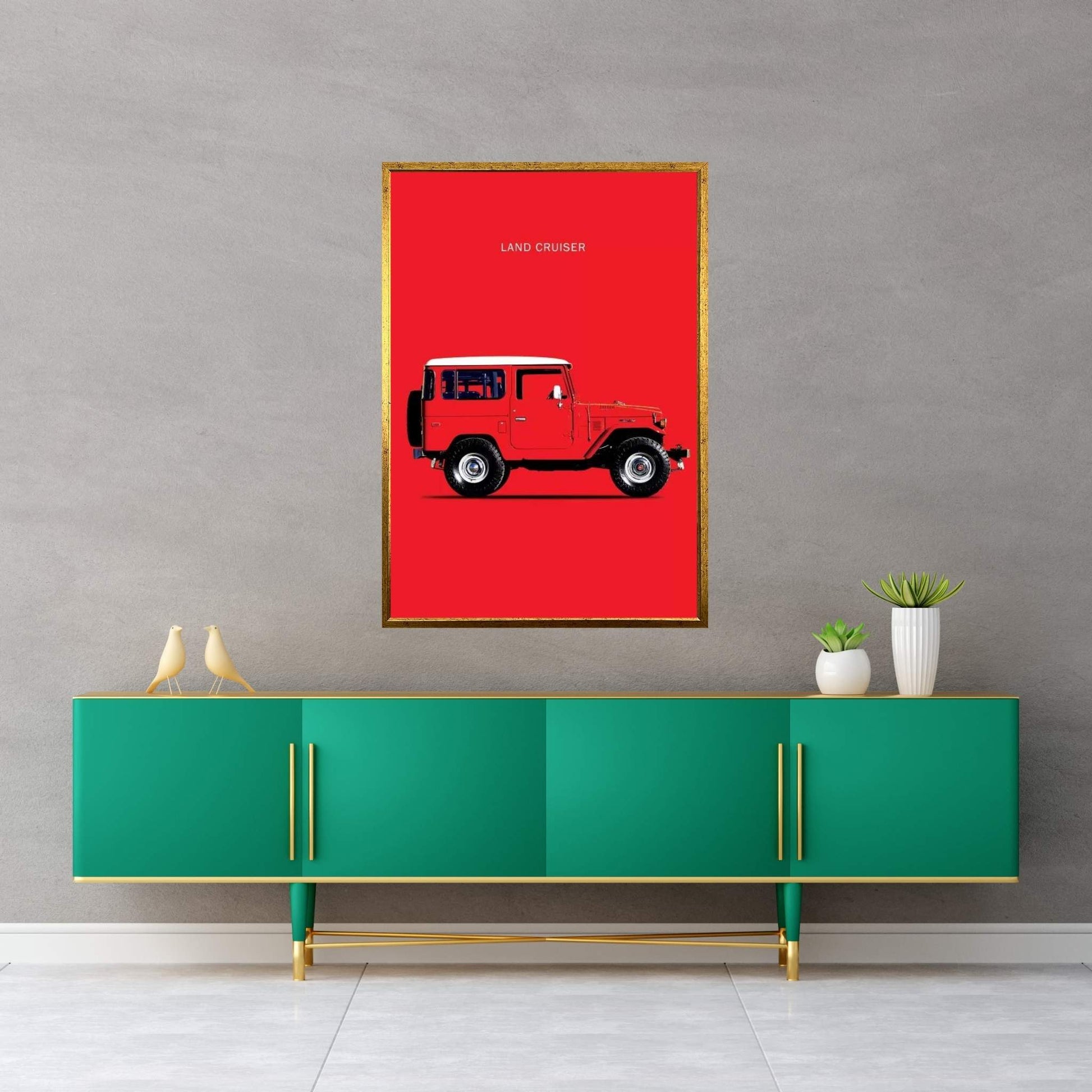 1977 Toyota Land Cruiser FJ40 Canvas Wall Art - Y Canvas