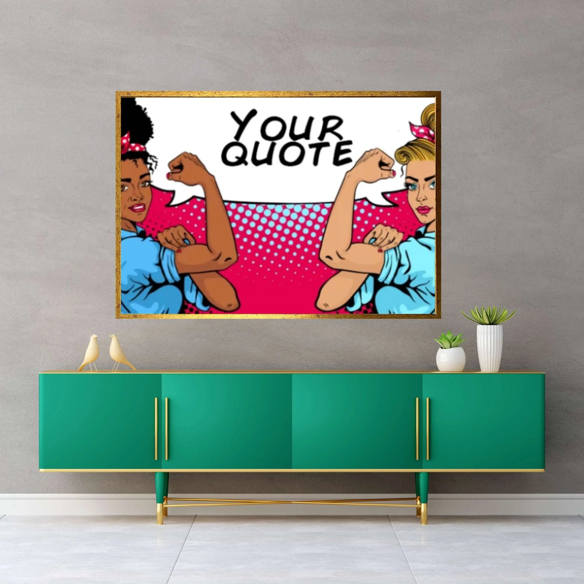 Custom Feminist Wall Art, Feminist Canvas, Women Feminist Print, Diversity Wall Art, Empowered Women Print Women Power Art - Y Canvas