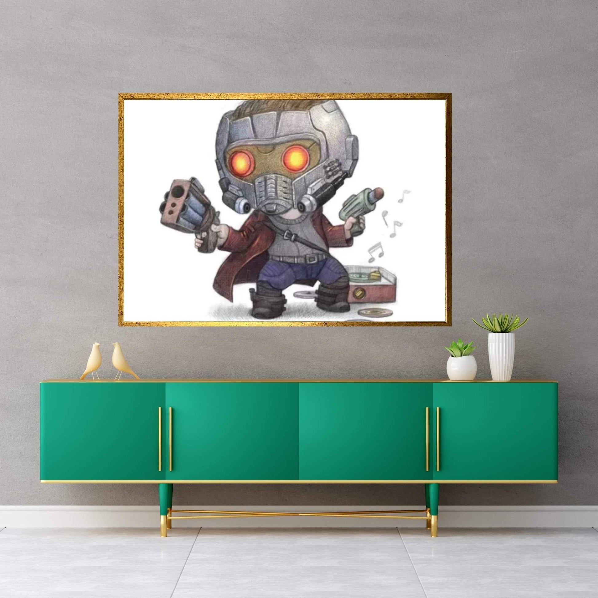 StarLord II Canvas Wall Art - Y Canvas