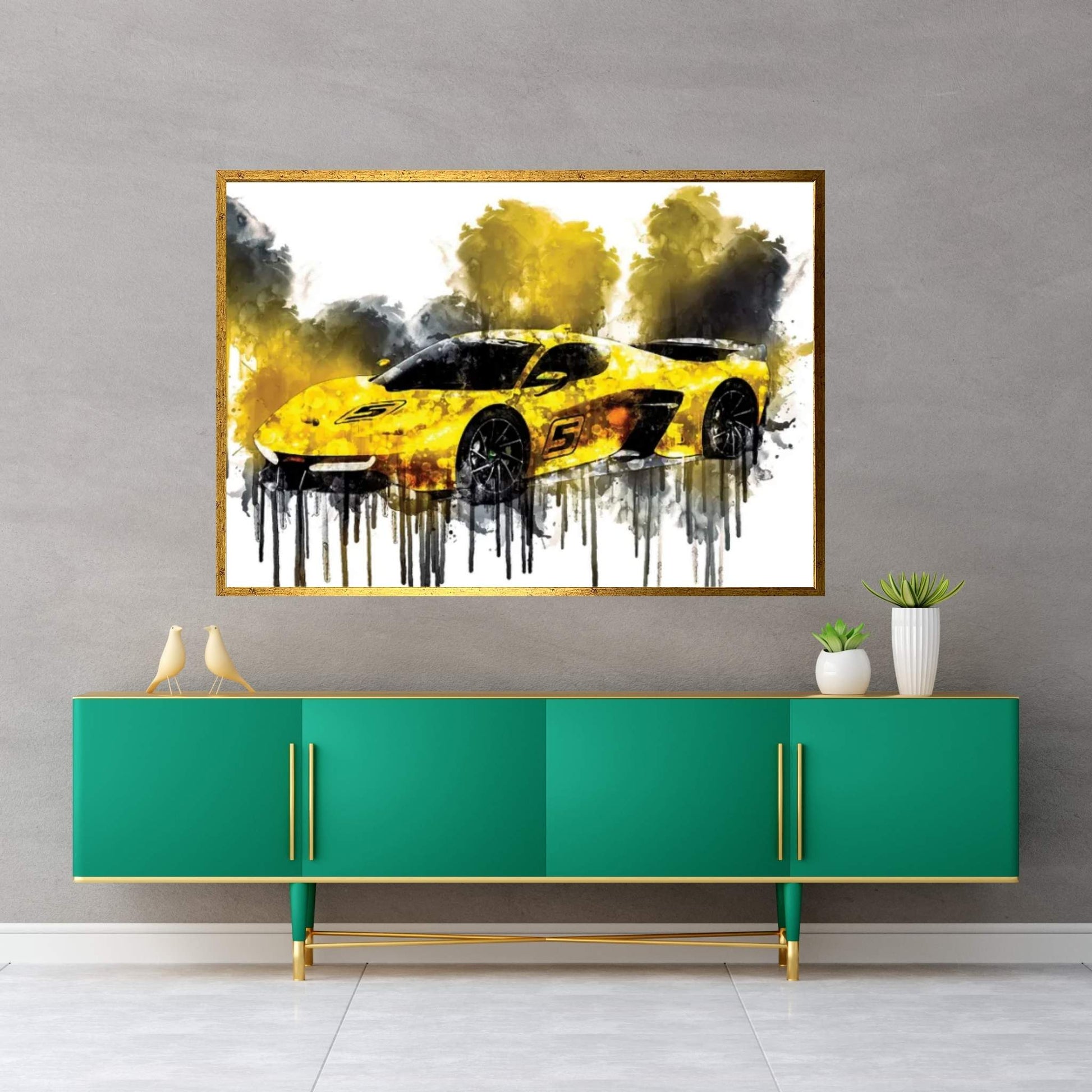 2017 Fittipaldi EF7 Vision Gran Turismo Canvas Wall Art - Y Canvas