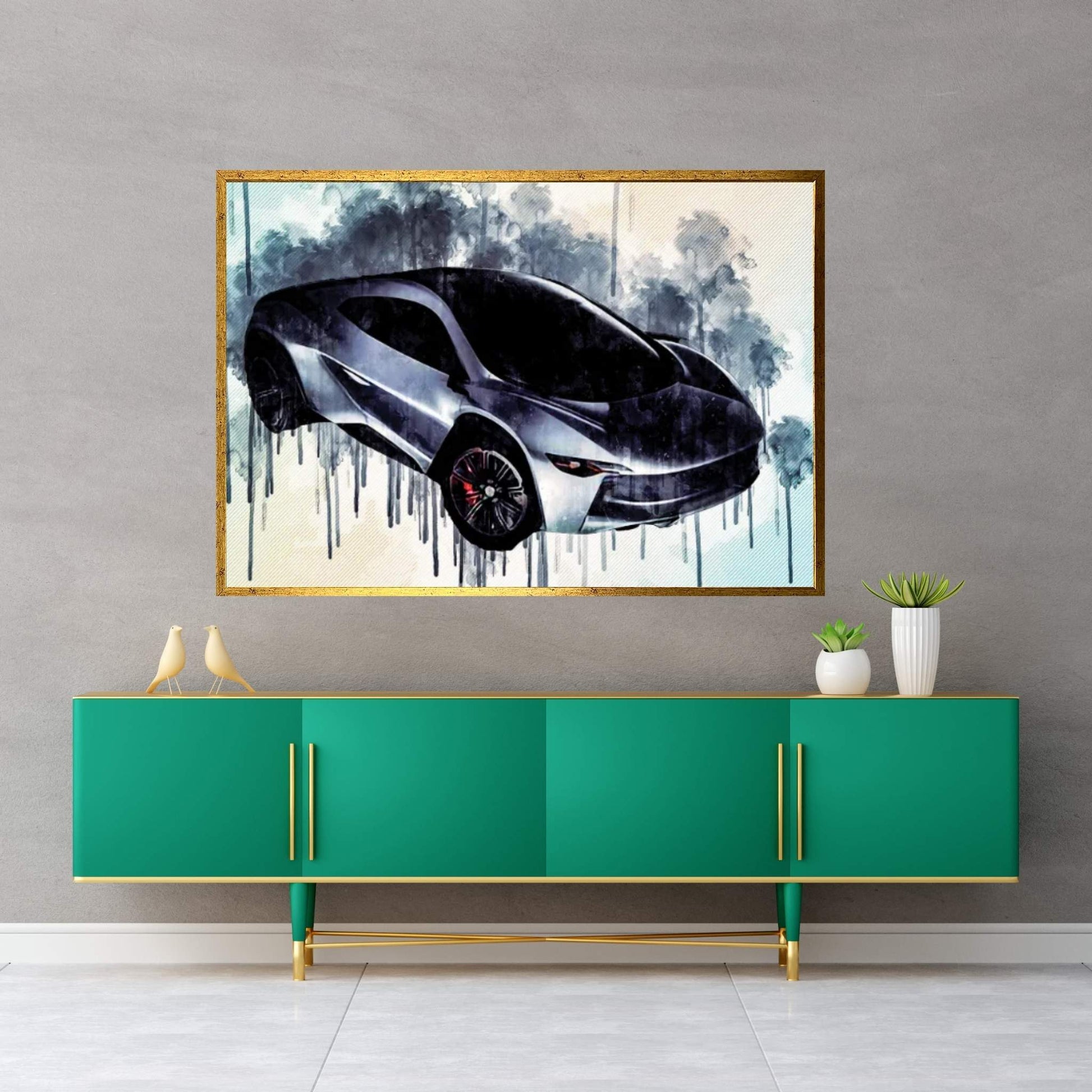 Eb110 Ramusa 2016 Bugatti Engine Hypercar Car Canvas Wall Art - Y Canvas