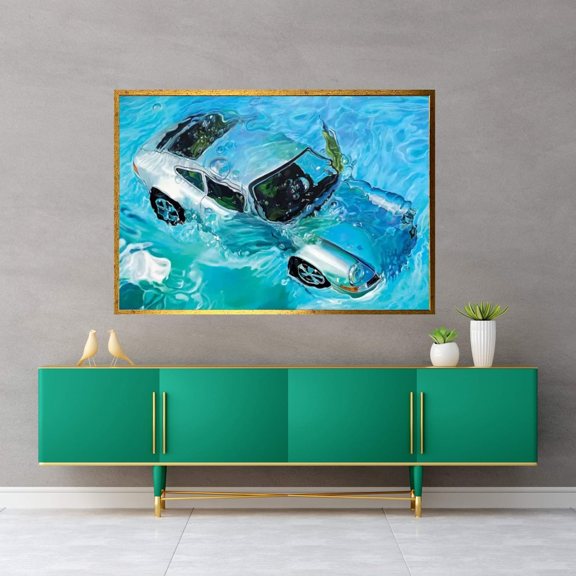 Chlorine VI Canvas Wall Art - Y Canvas