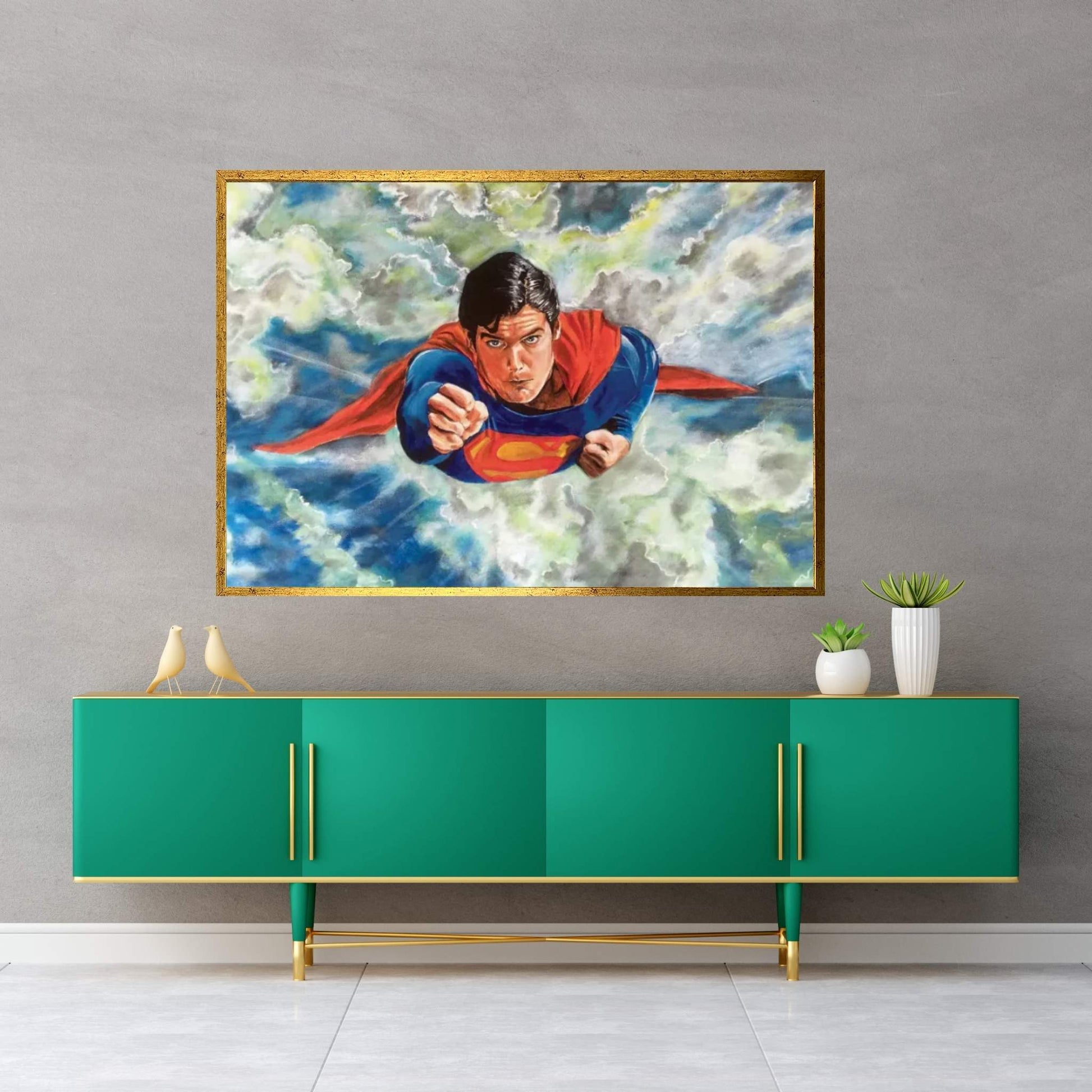 A Man Can Fly Canvas Wall Art - Y Canvas