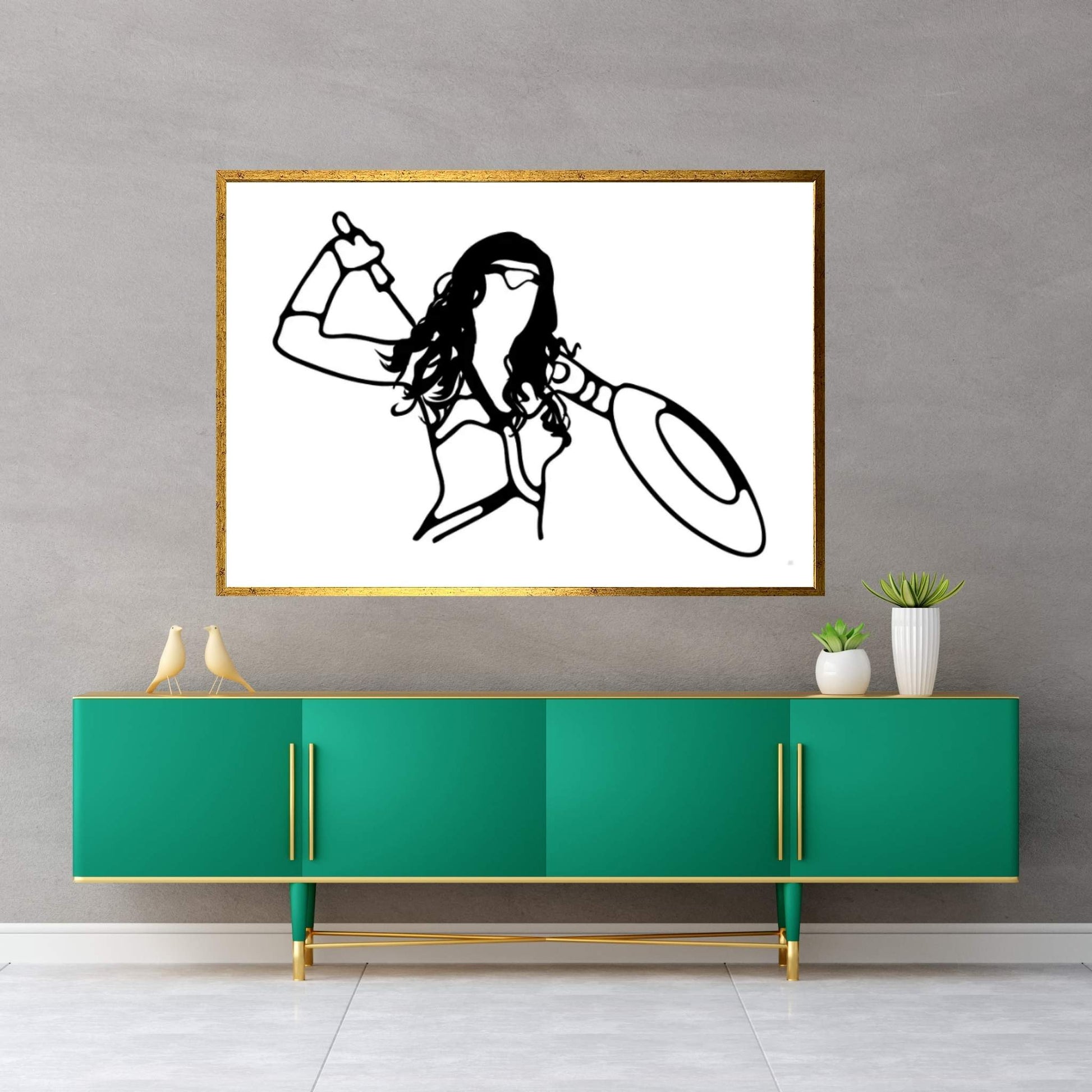 Wonder Woman Canvas Wall Art - Y Canvas