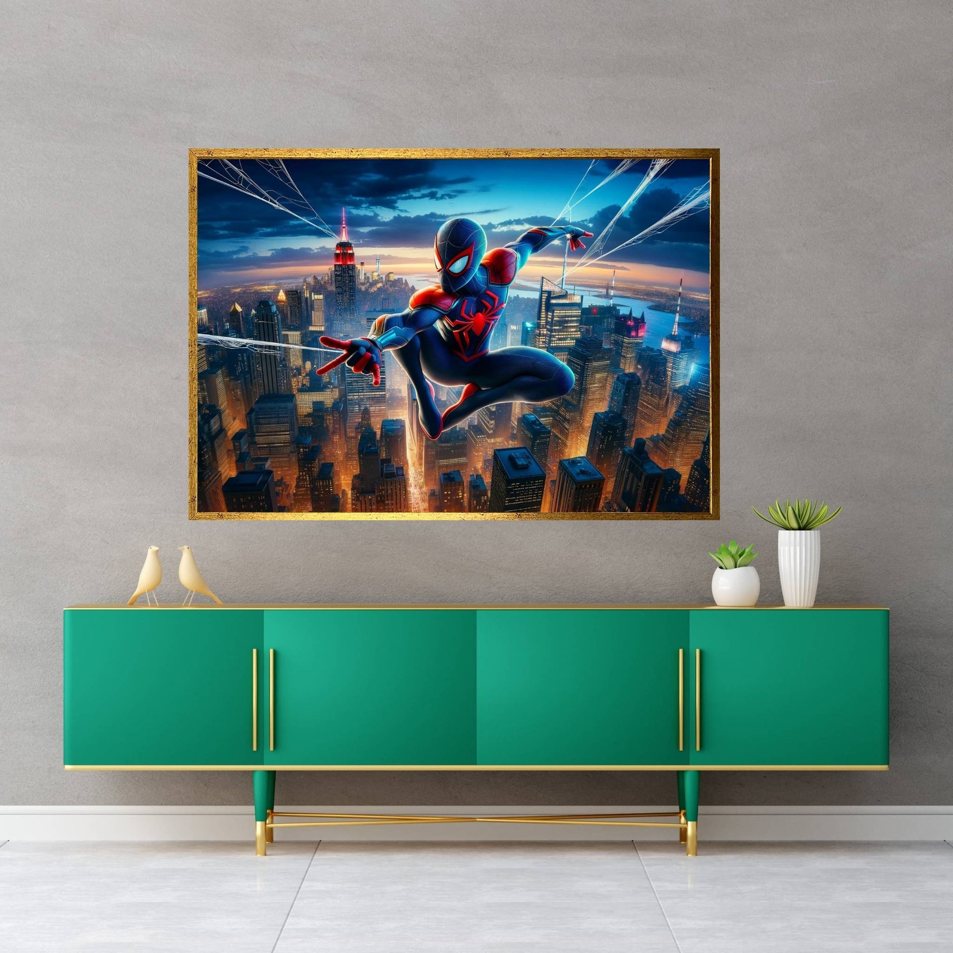 Spiderman Canvas Wall Art - Y Canvas