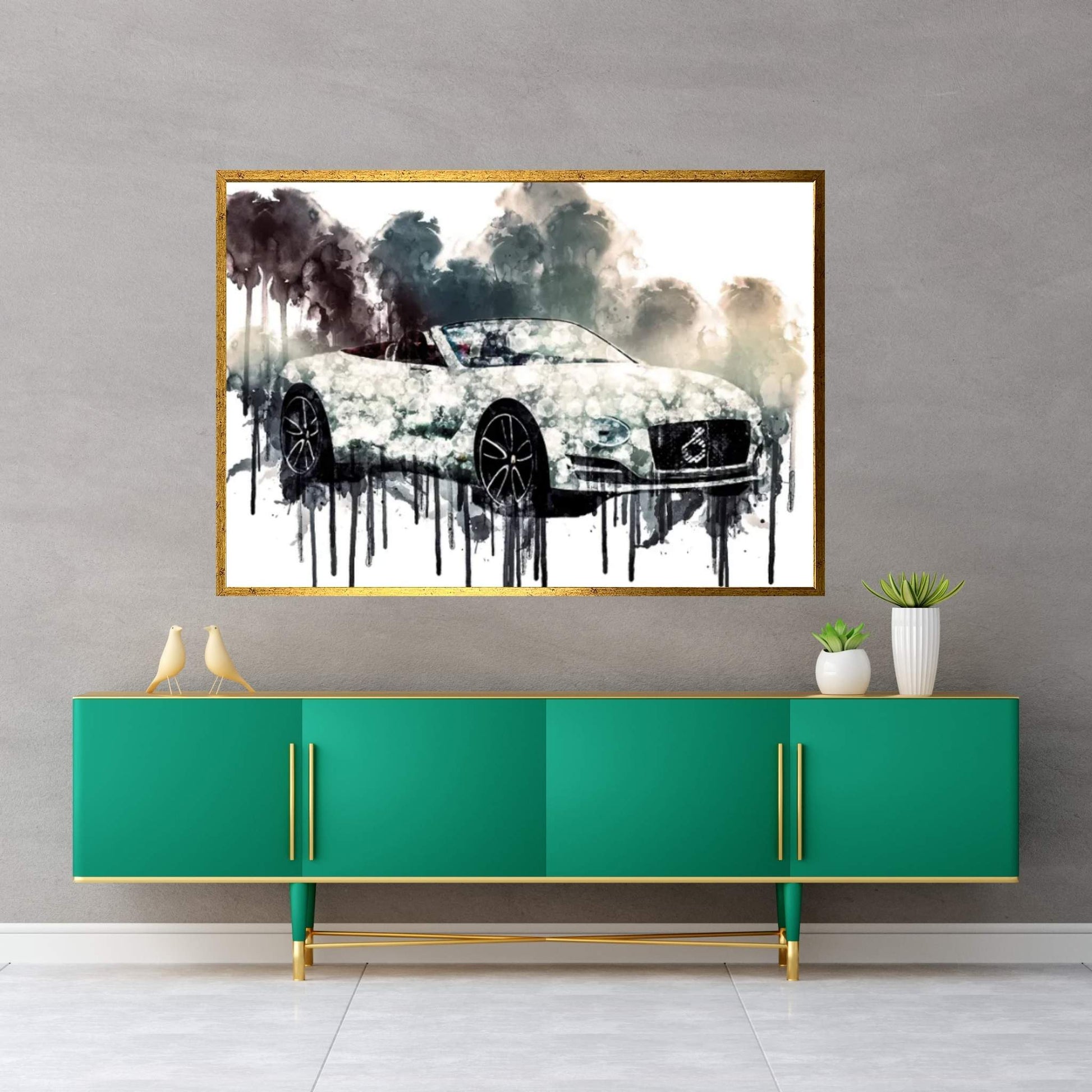 Car 2017 Bentley EXP 12 Speed 6e Concept Canvas Wall Art - Y Canvas