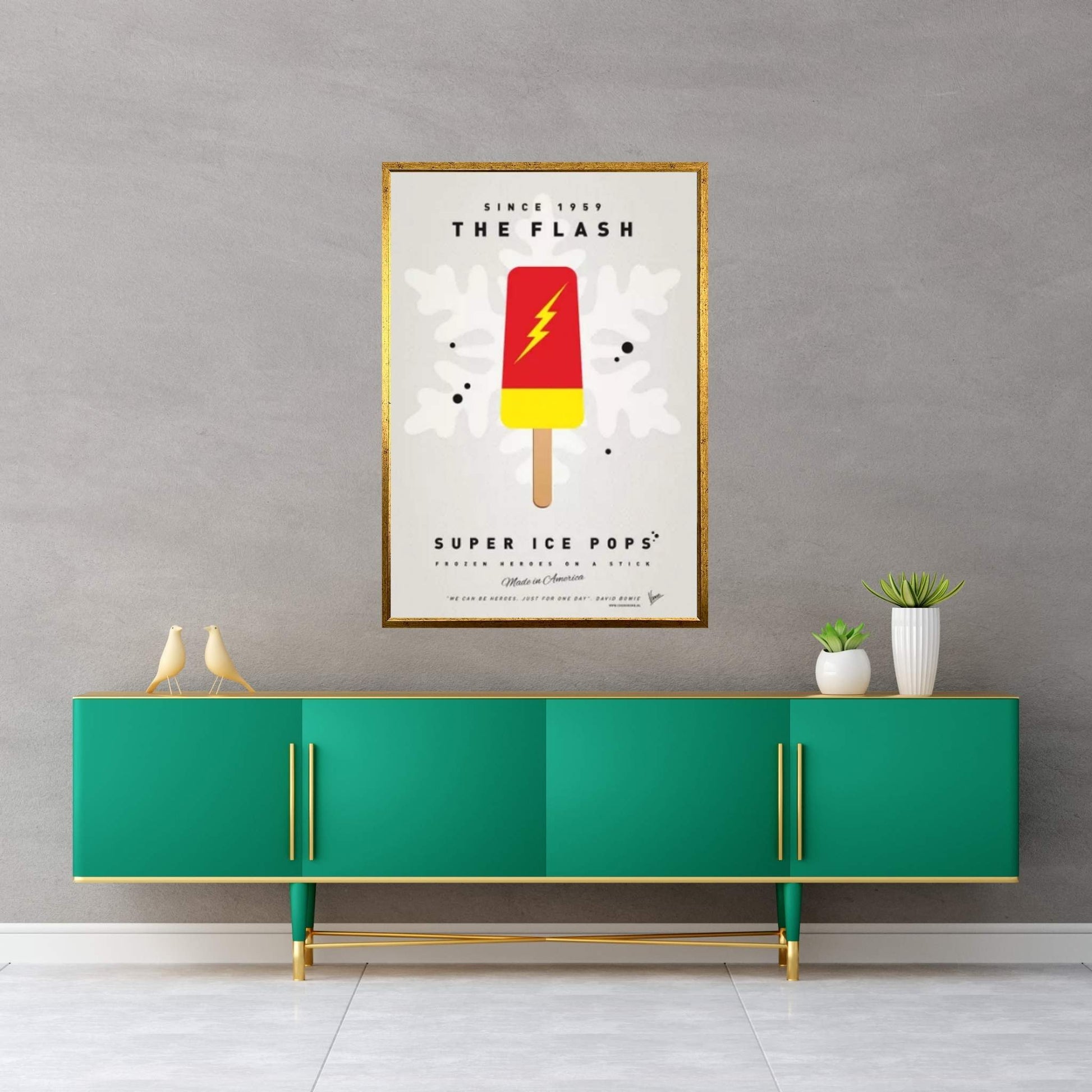 Superhero Ice Pop The Flash Canvas Wall Art - Y Canvas