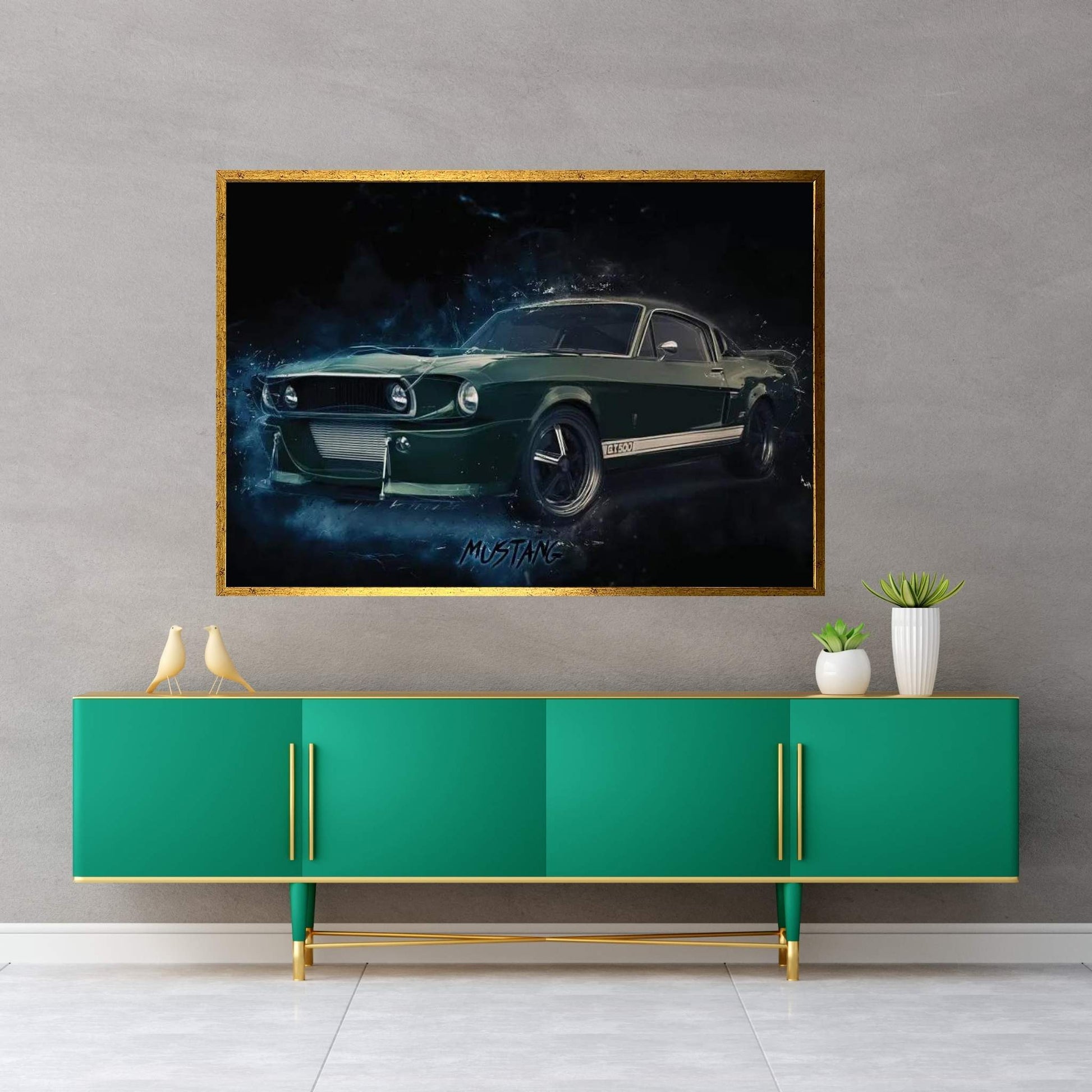 Mustang Eleanor Canvas Wall Art - Y Canvas