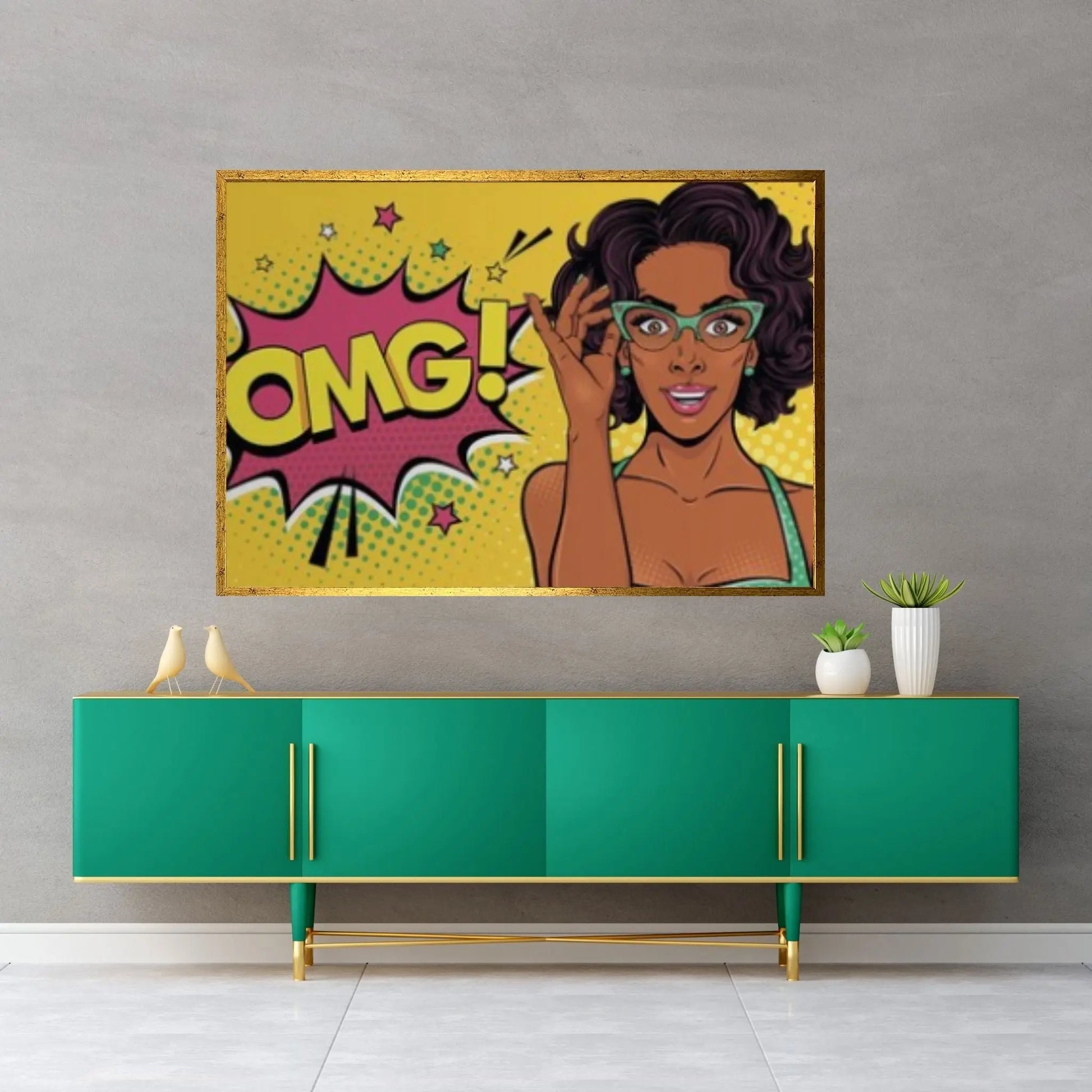 Pop Art Woman Wall Art, Comic Pop Art, Retro Comic - Y Canvas