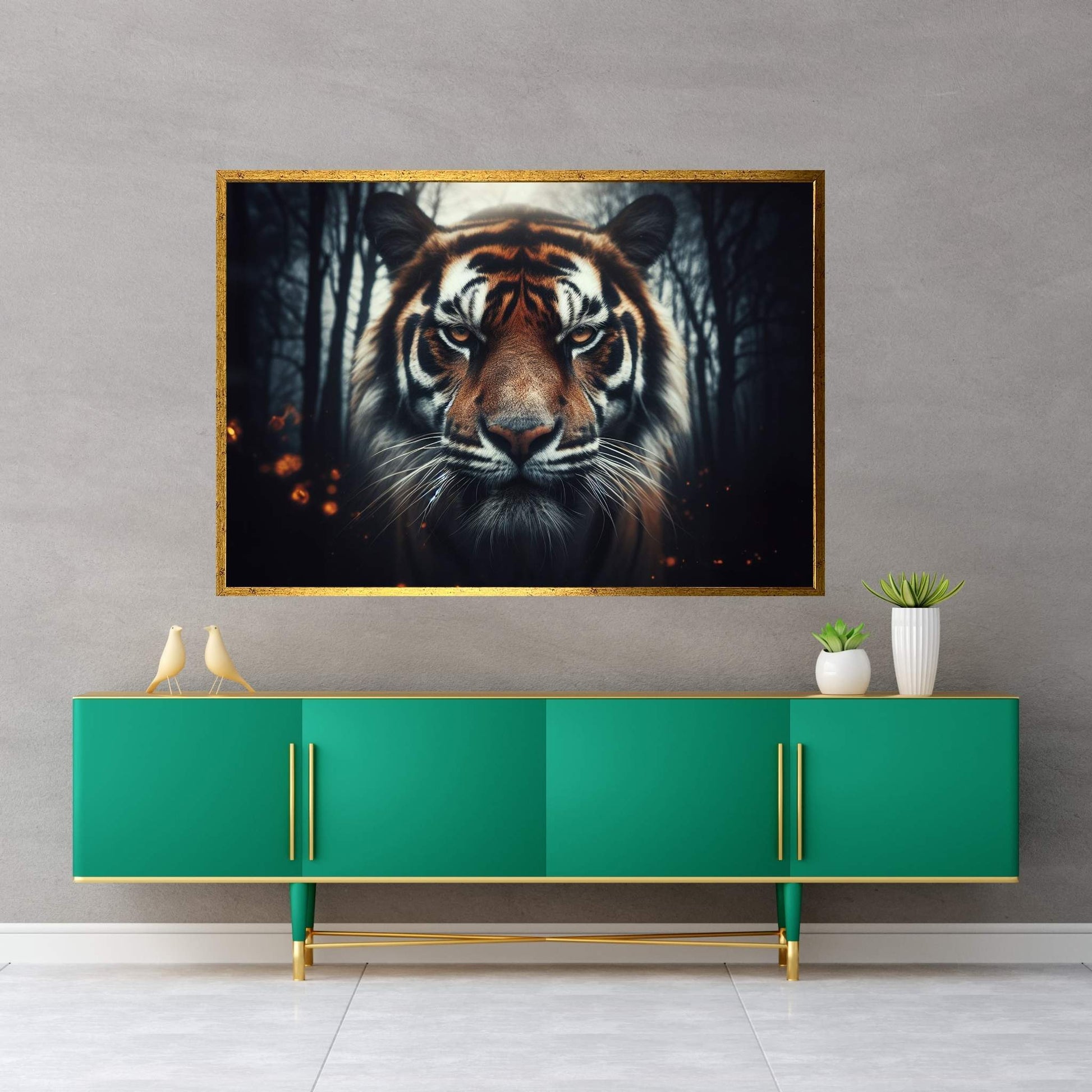 Tiger Canvas Print Art,Animal Wall Art, Canvas Wall Art - Y Canvas