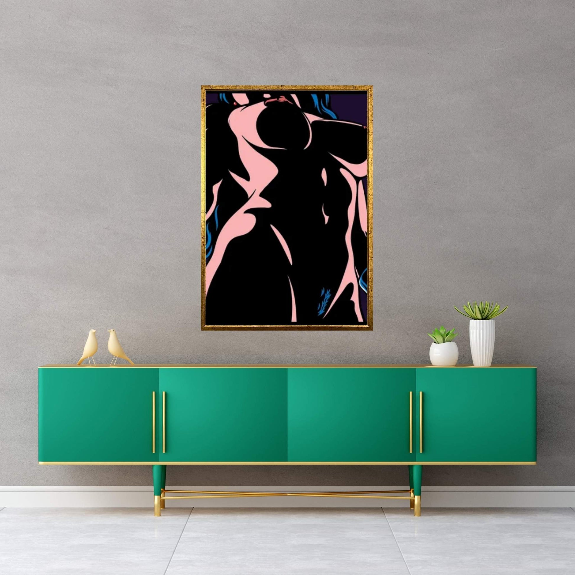 Bodies In The Dark II Canvas Wall Art - Y Canvas