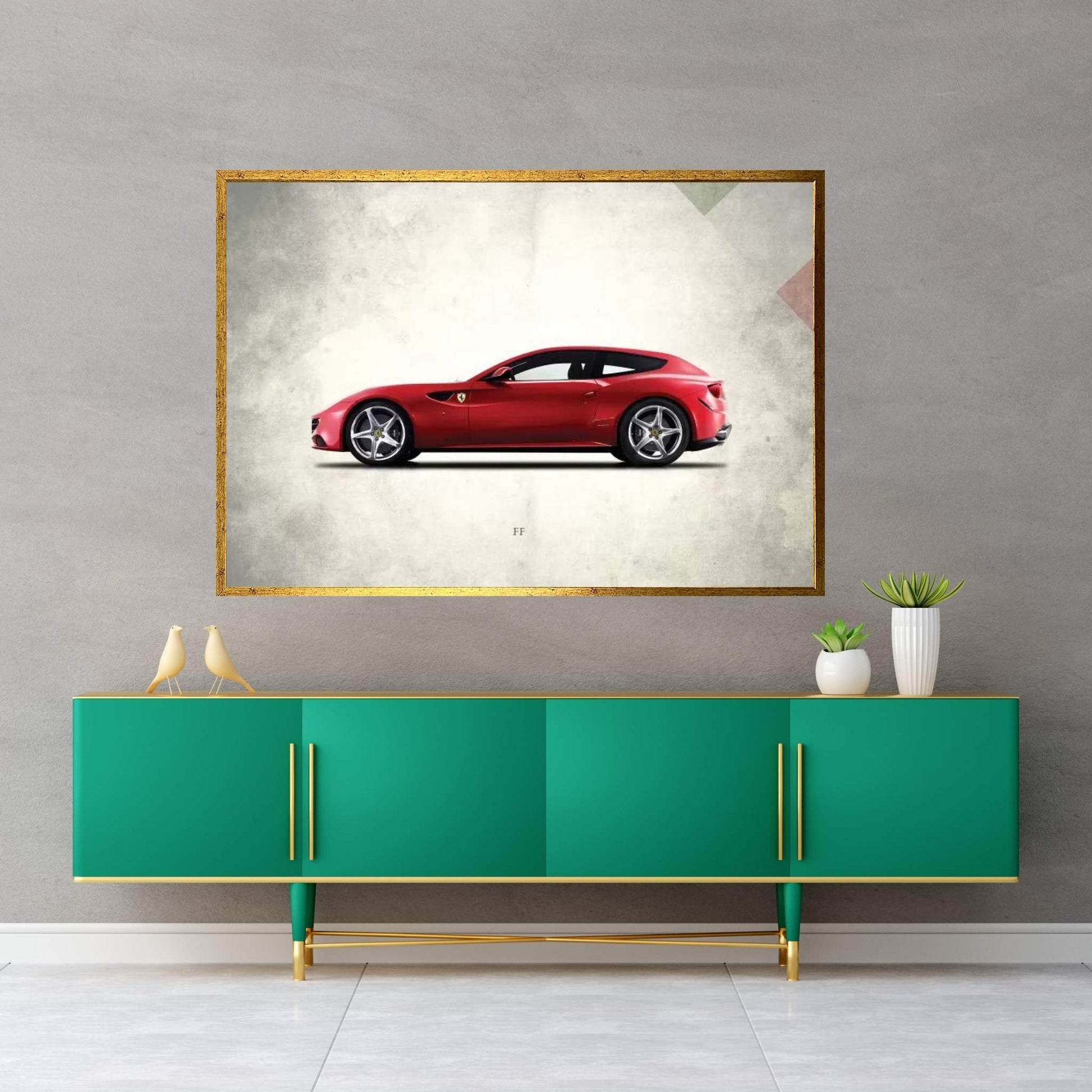 Ferrari FF Canvas Wall Art - Y Canvas