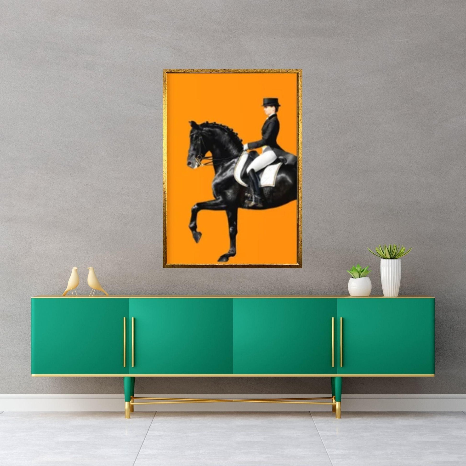 Horse Animall Canvas Wall Art Decor, Nordic Abstract Extra Large Print Art Poster, Horse Wall art Canvas - Y Canvas