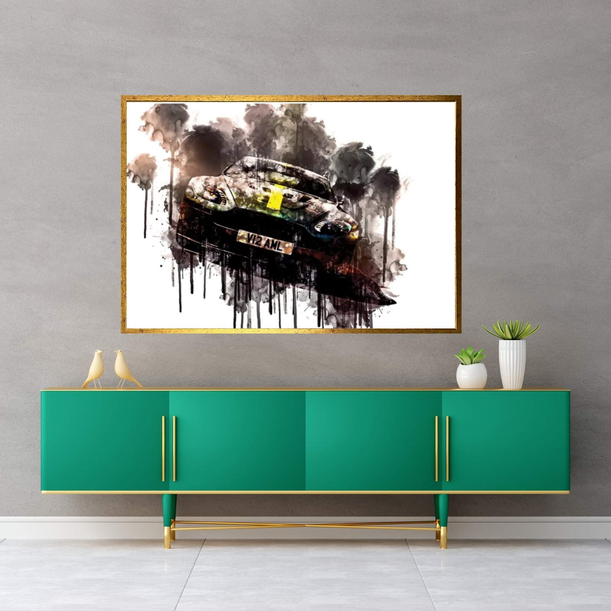 2017 Aston Martin Vantage AMR Canvas Wall Art - Y Canvas