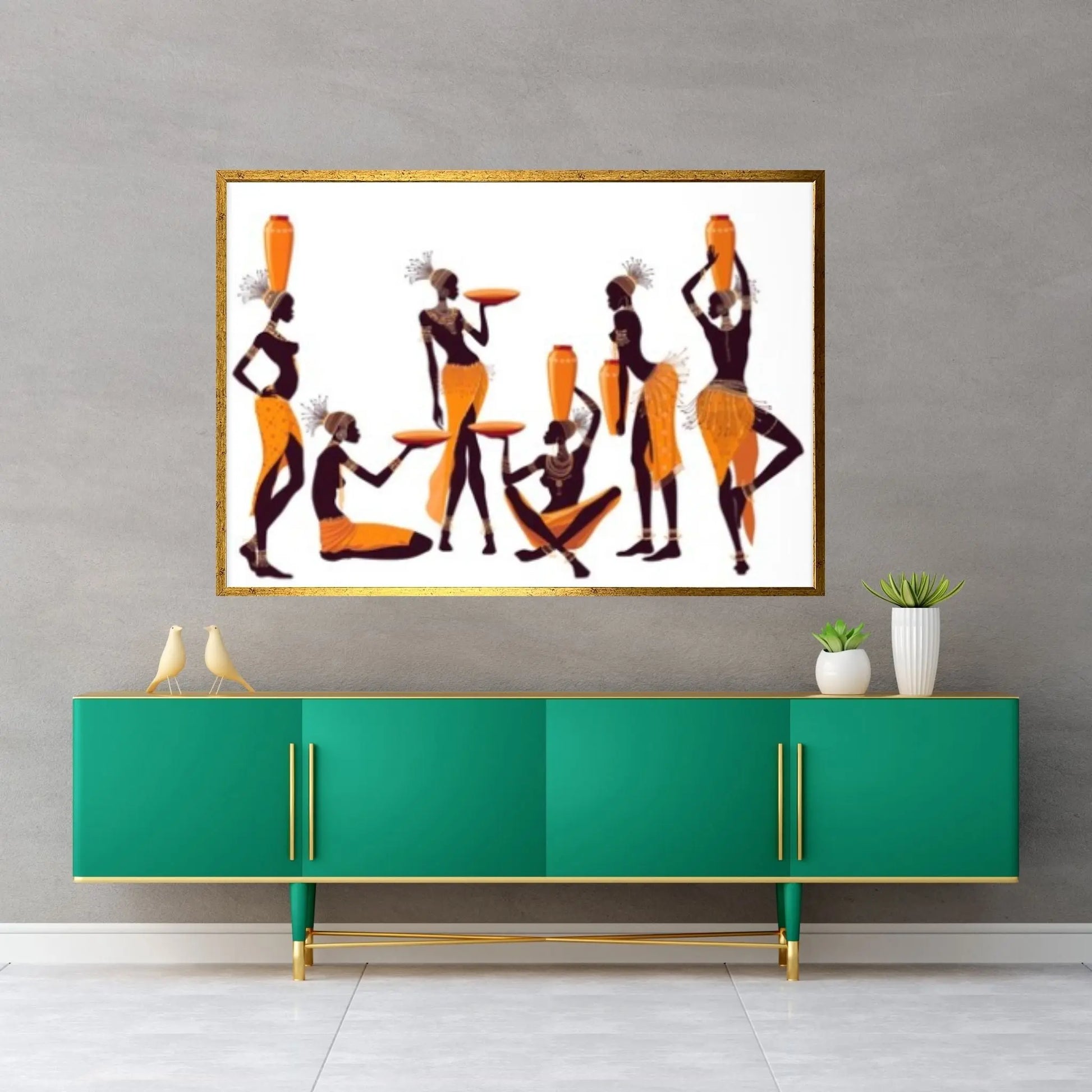 African Woman Art, African Woman Canvas, Wall Art Pictures, African Art - Y Canvas