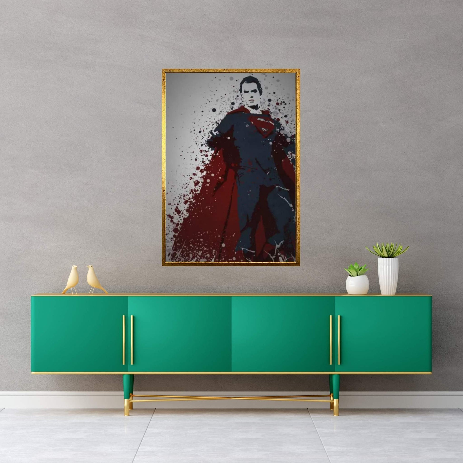 Man Of Steel Canvas Wall Art - Y Canvas