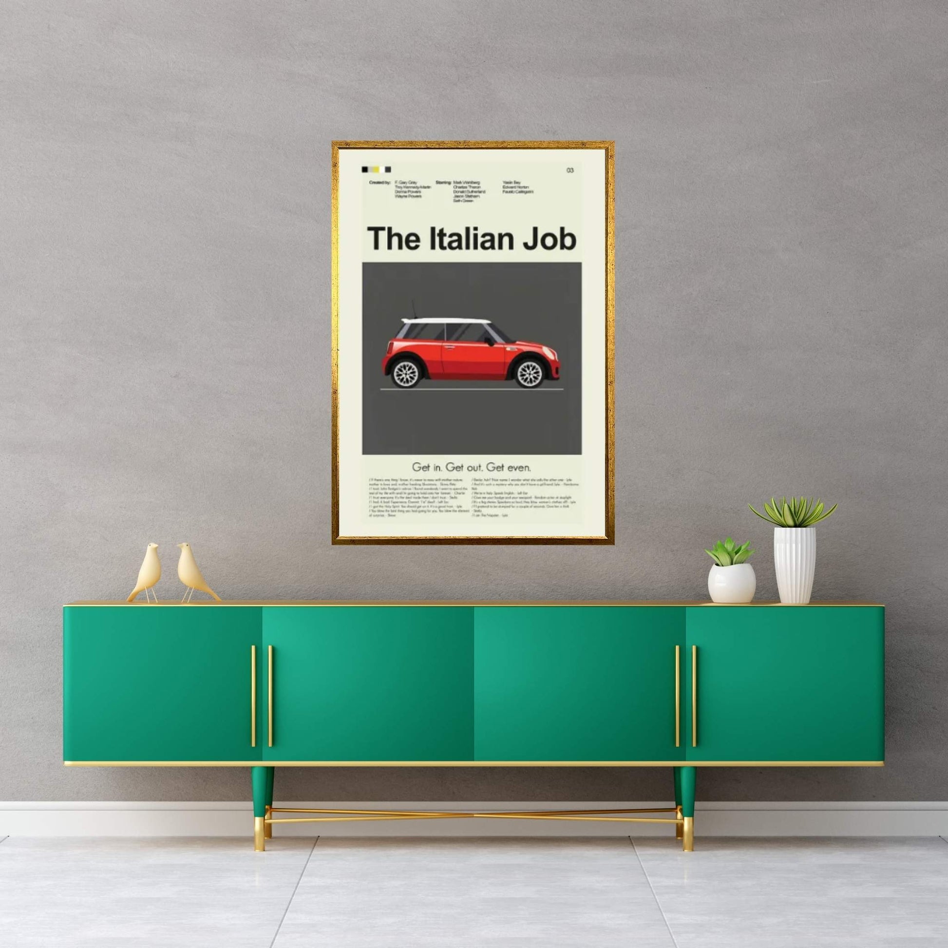 The Italian Job Canvas Wall Art - Y Canvas