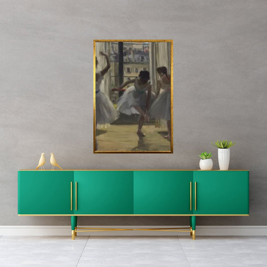 Edgar Degas Ballerinas Canvas Wall Art Print, Degas Wall Art, Degas Ballerina Canvas Wall Art Poster - Y Canvas