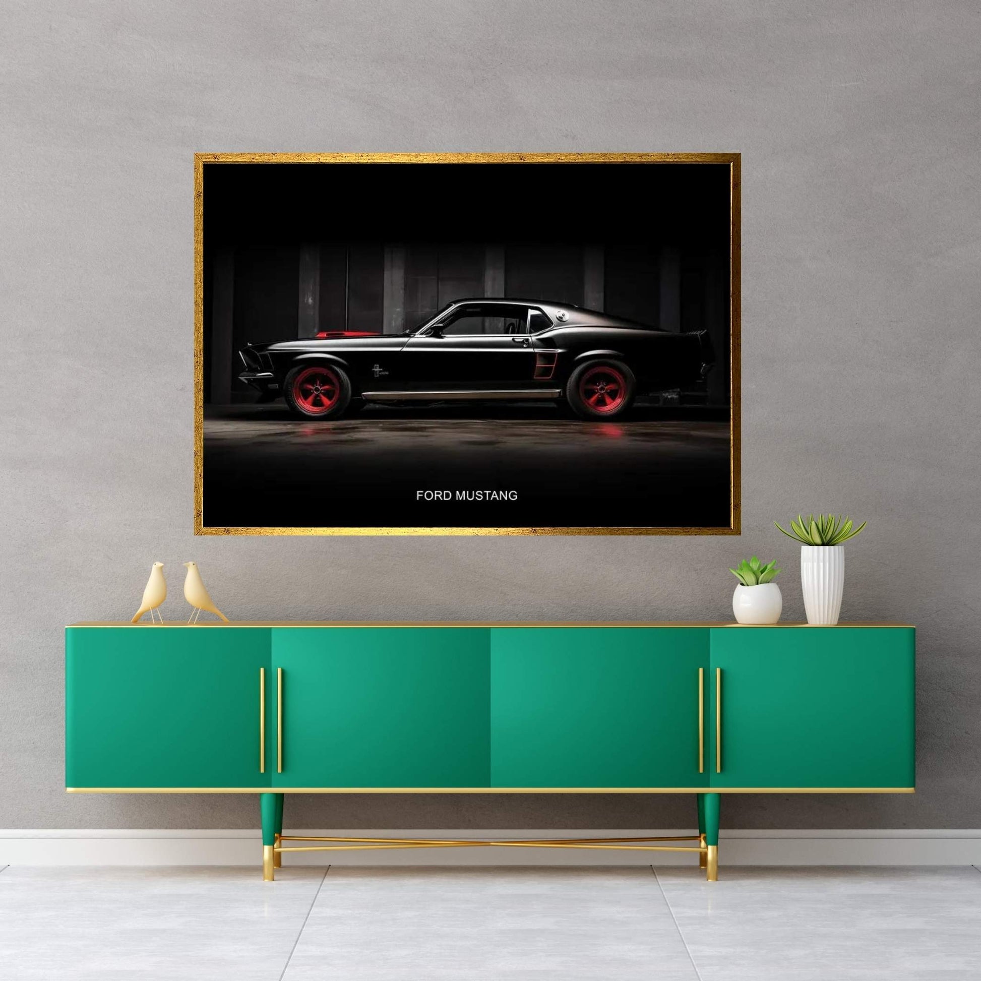 Ford Mustang Canvas Wall Art - Y Canvas