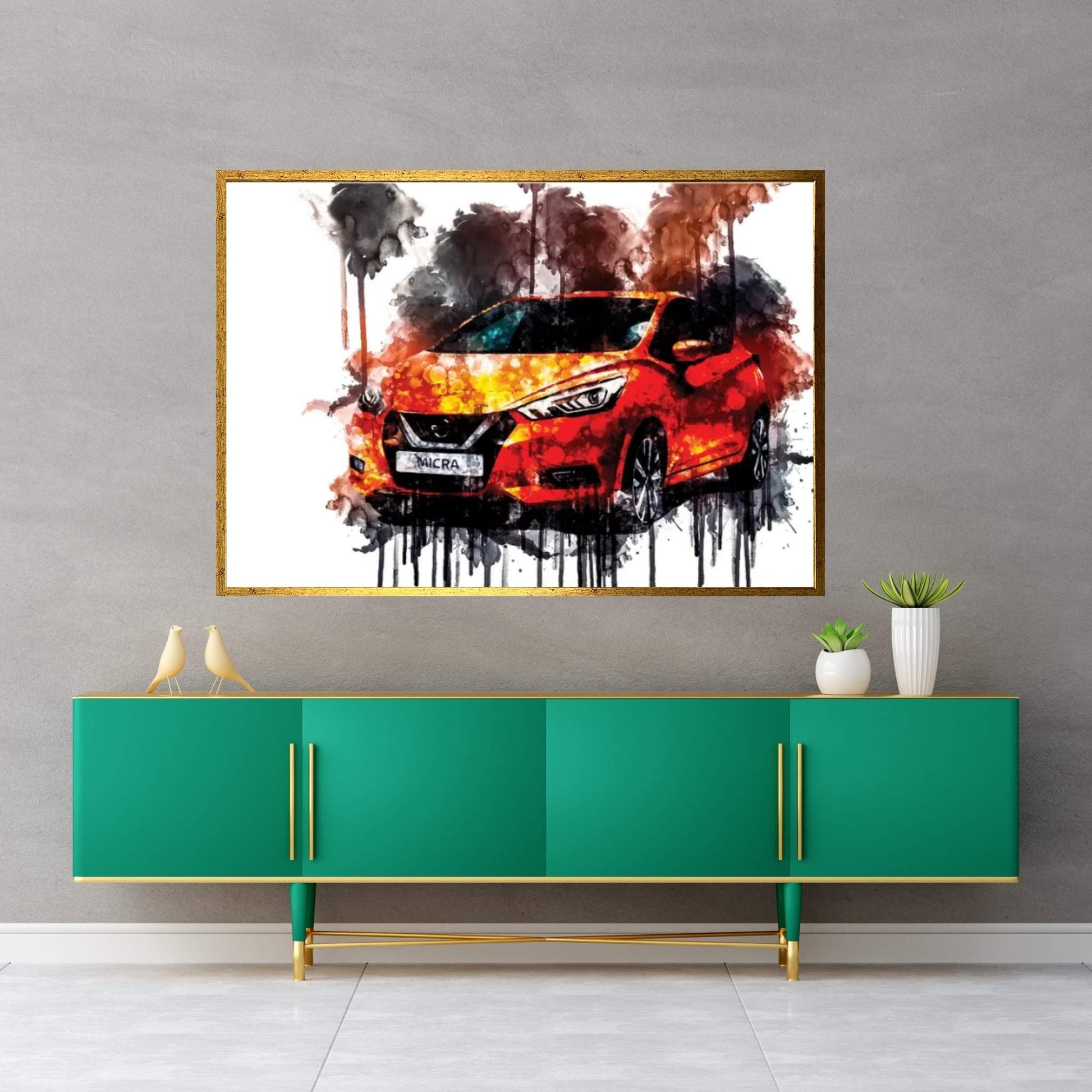 2017 Nissan Micra Gen5 Canvas Wall Art - Y Canvas