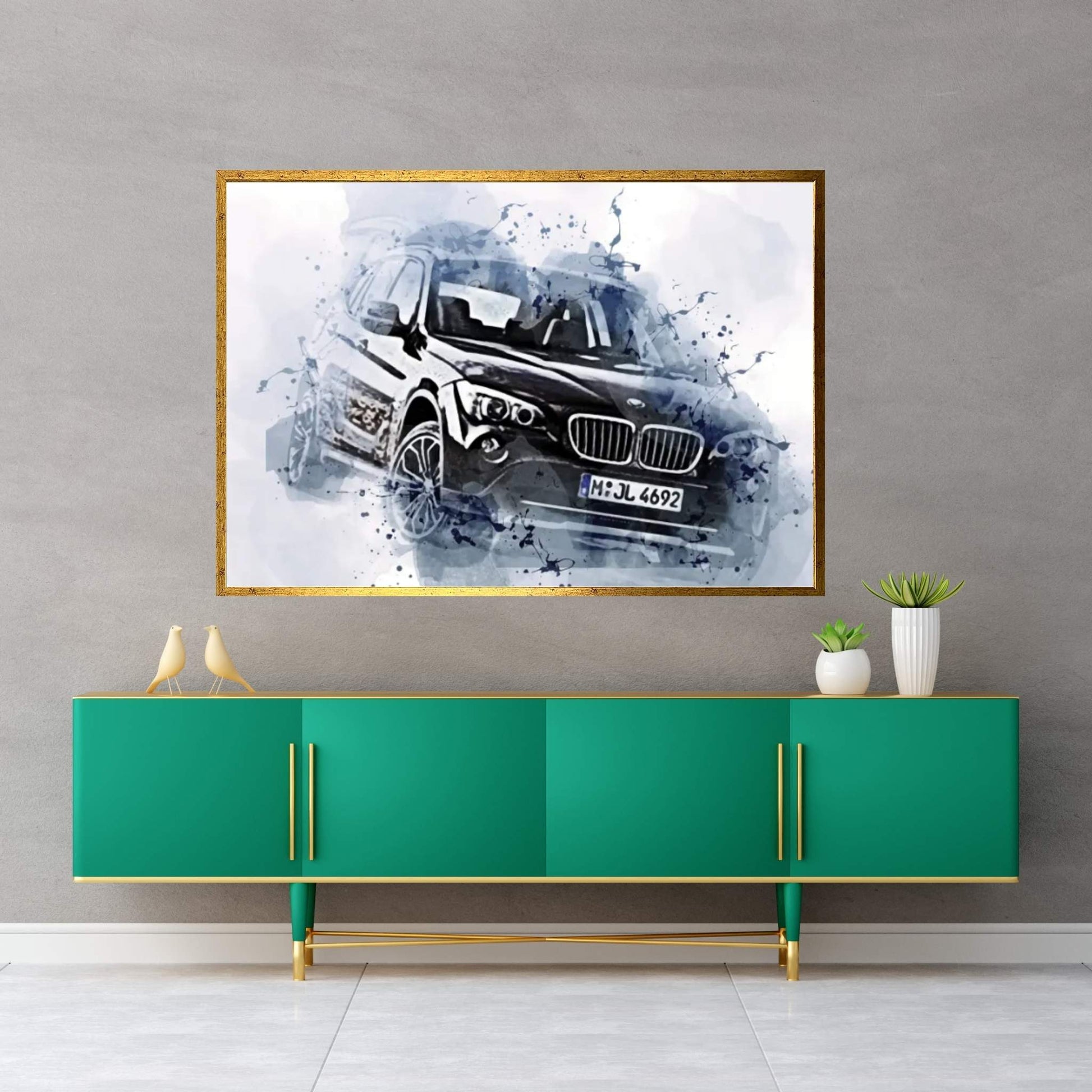 BMW X1 Xdrive28I Offroad 2010 Cars E84 Crossovers Canvas Wall Art - Y Canvas