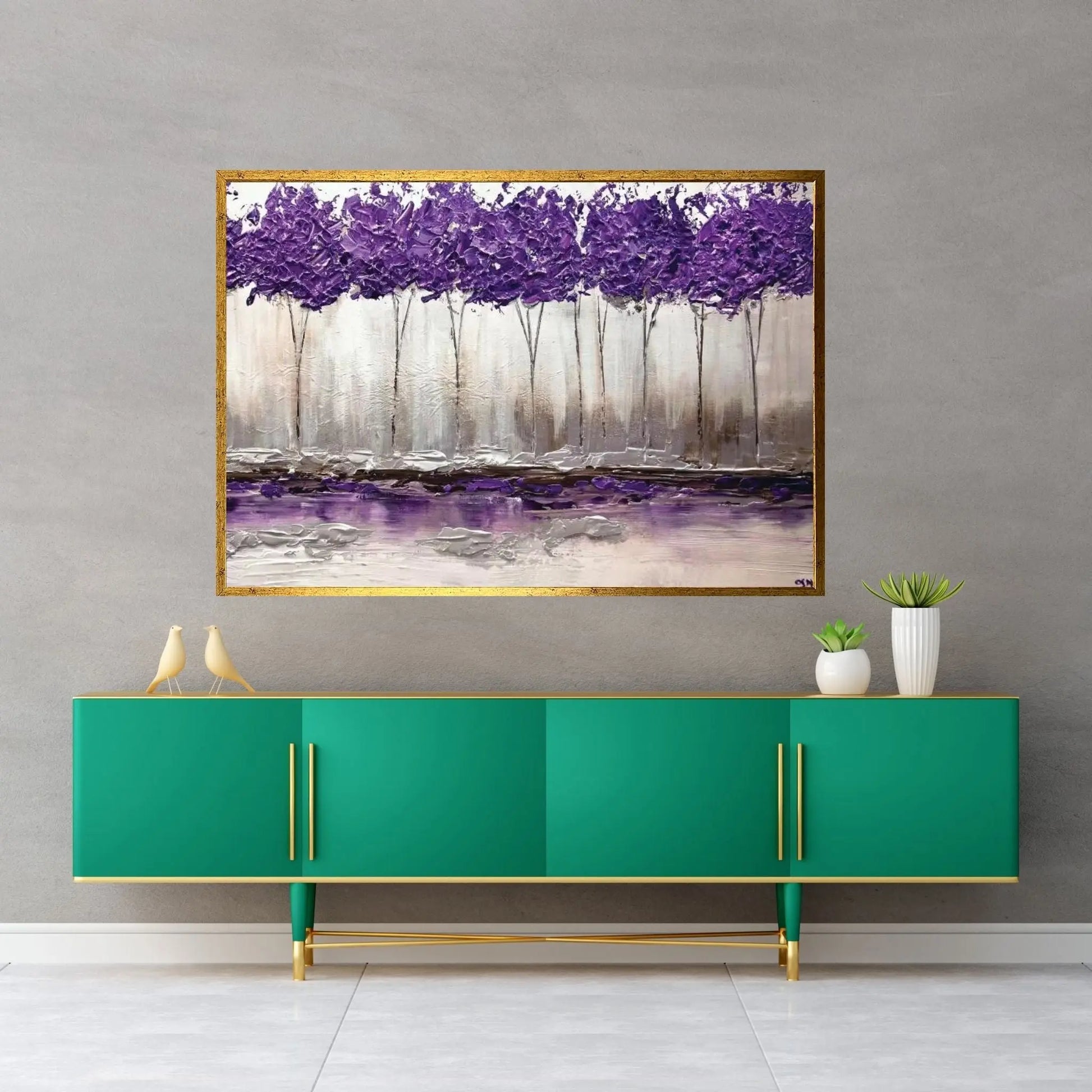 Purple Summer Canvas Wall Art - Y Canvas