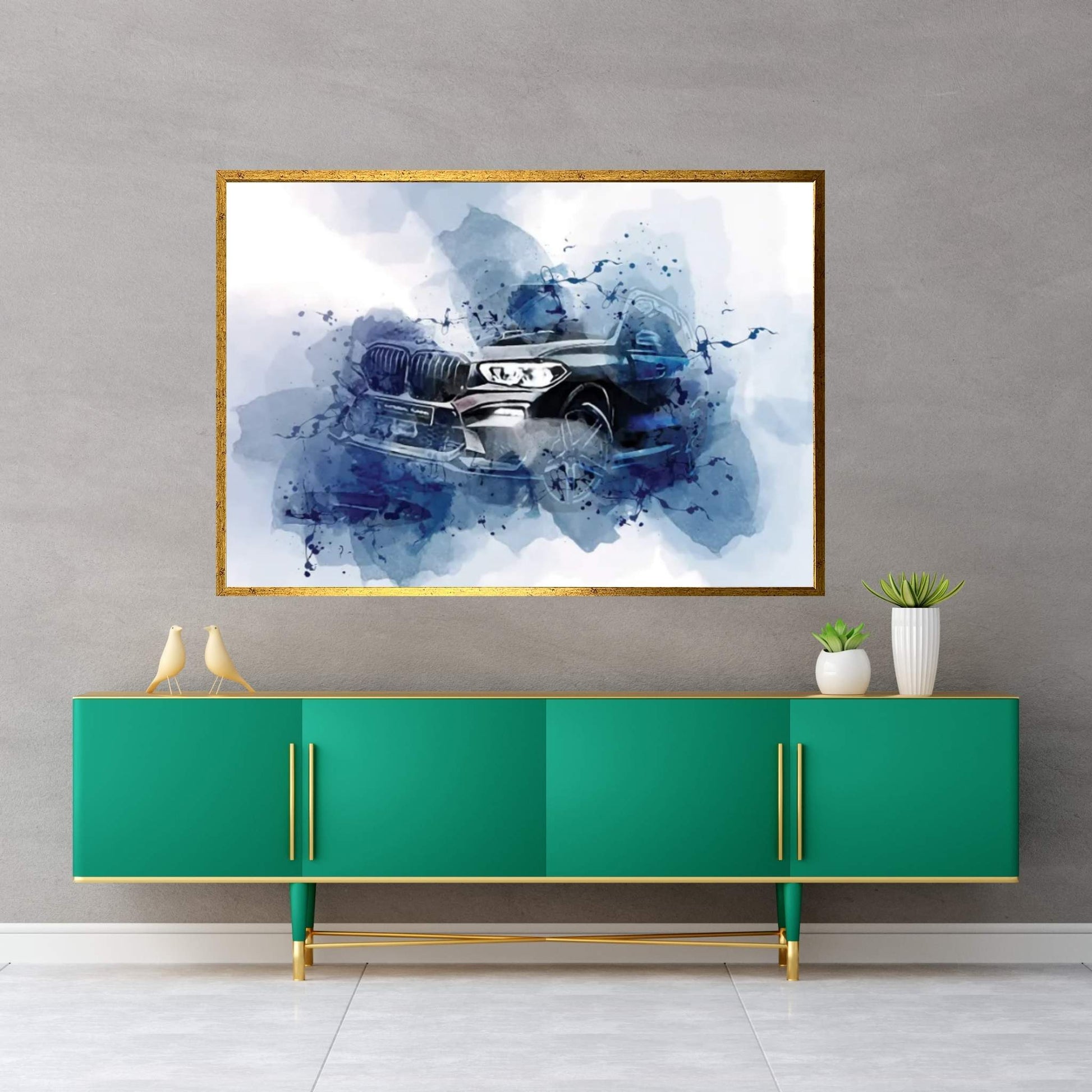 BMW X5 Nightscapes 2021 Canvas Wall Art - Y Canvas