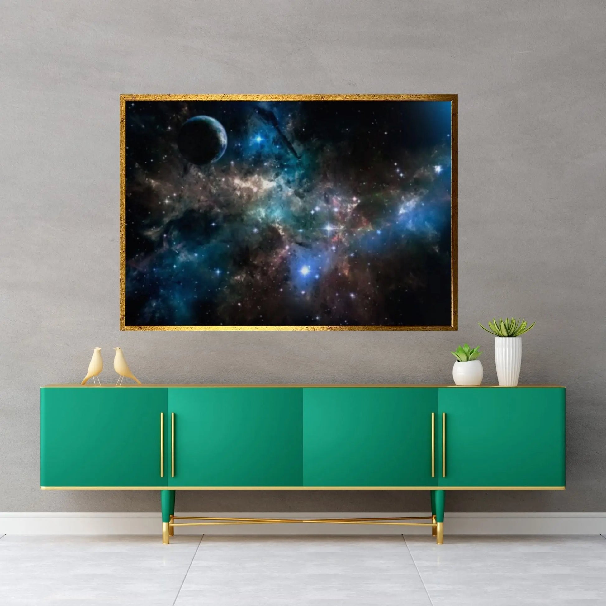 Hubble Light Space Print on Canvas Wall Art Poster Print - Y Canvas