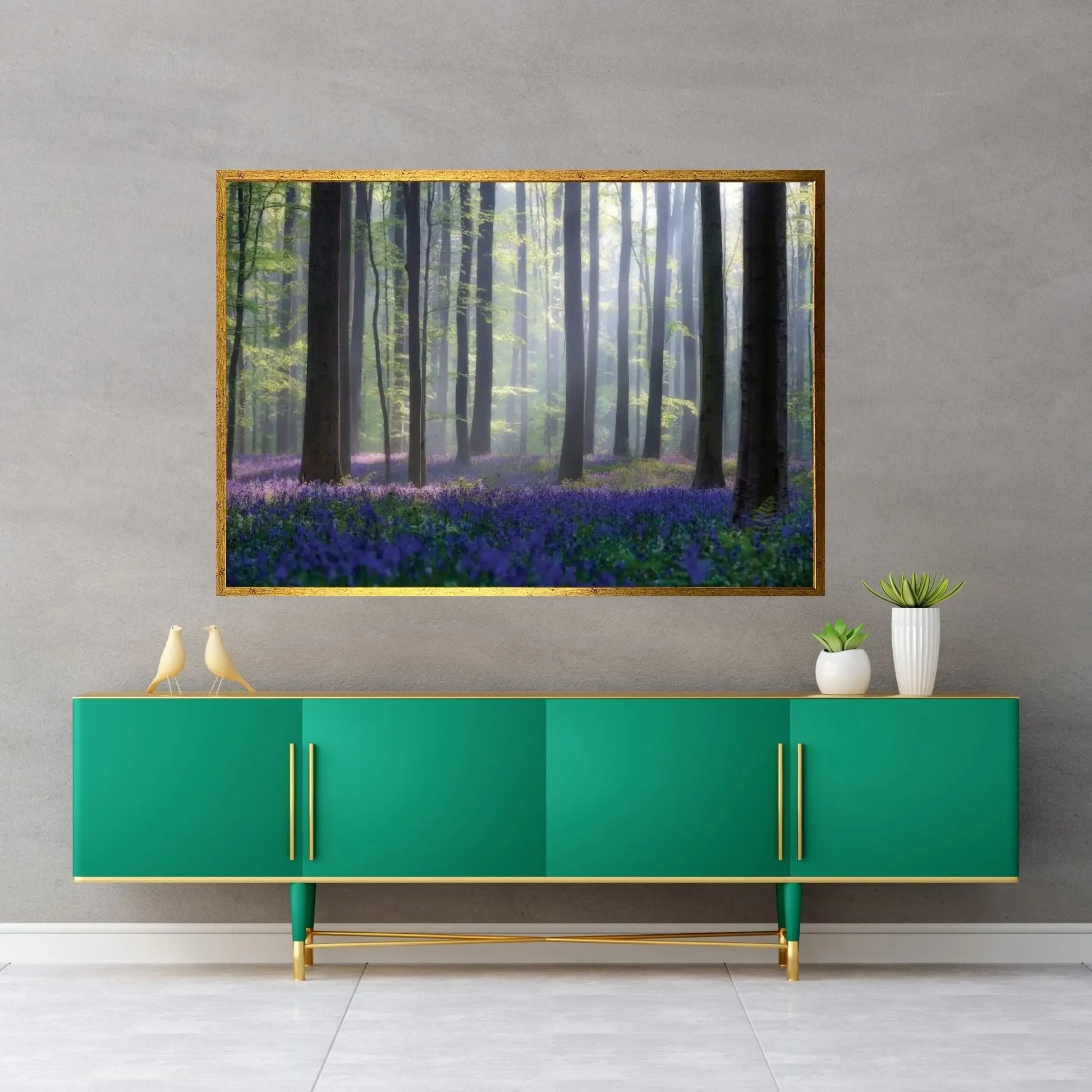 Bluebells Canvas Wall Art - Y Canvas