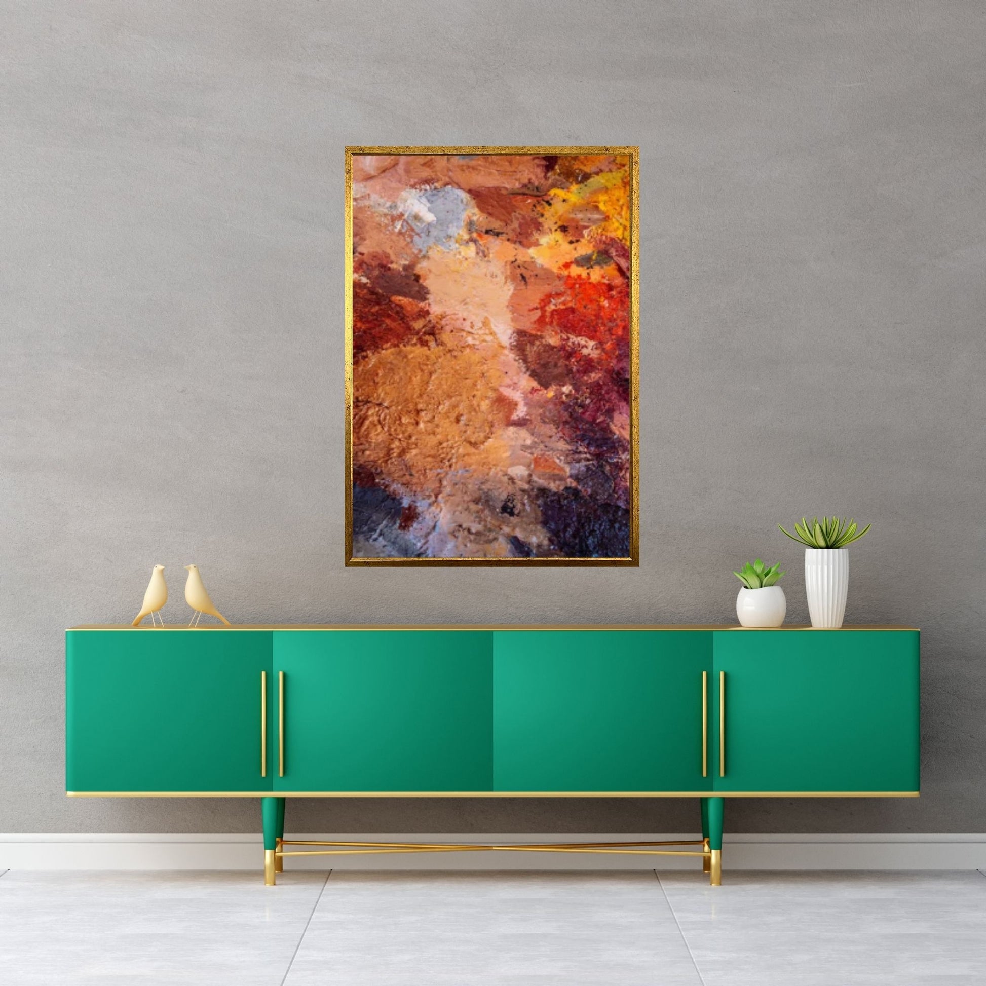 Abstract Large Painting, Pink Oil Abstract Painting, Acrylic Minimalist Painting - Y Canvas