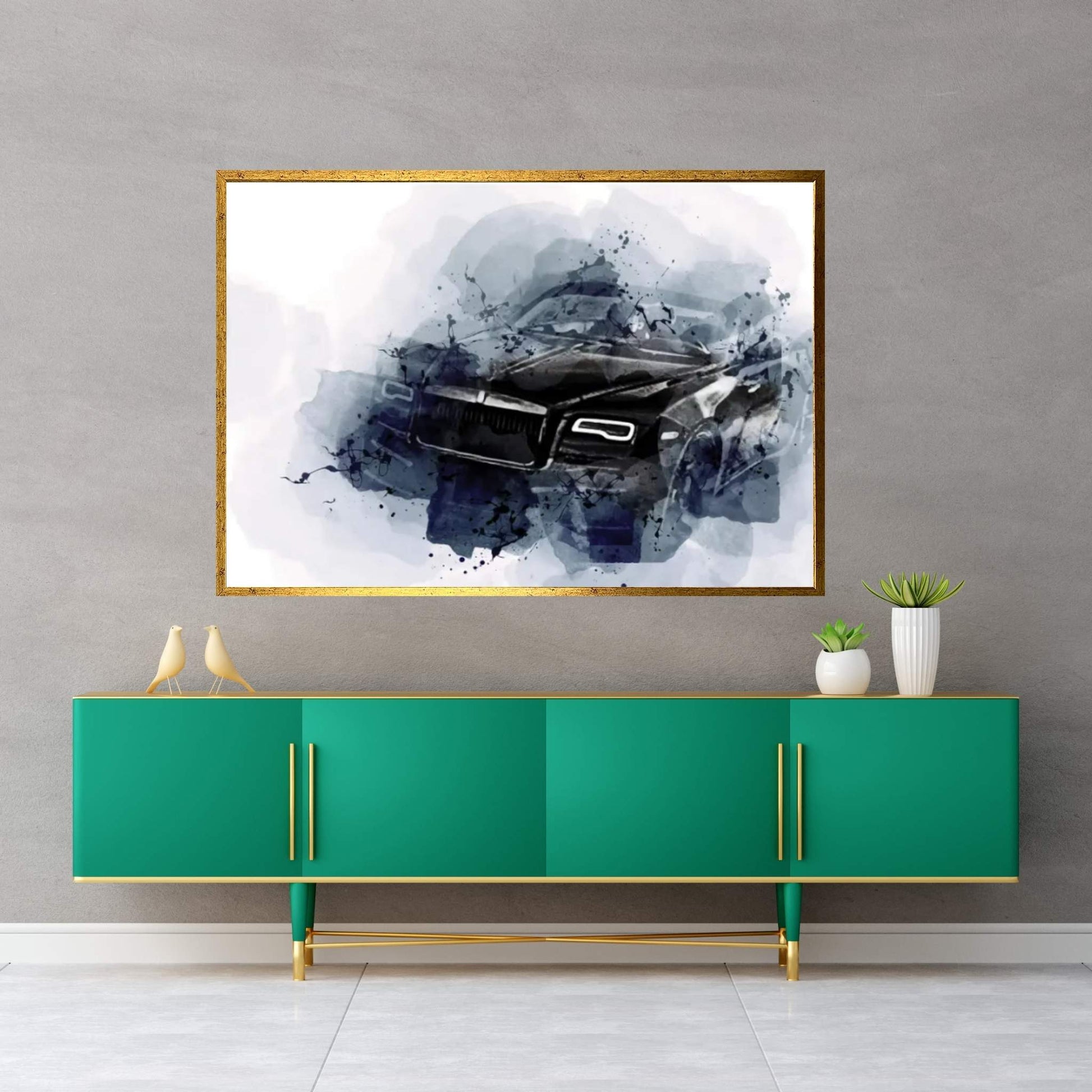 2022 Spofec Overdose Rolls-Royce Dawn Black Badge Canvas Wall Art - Y Canvas