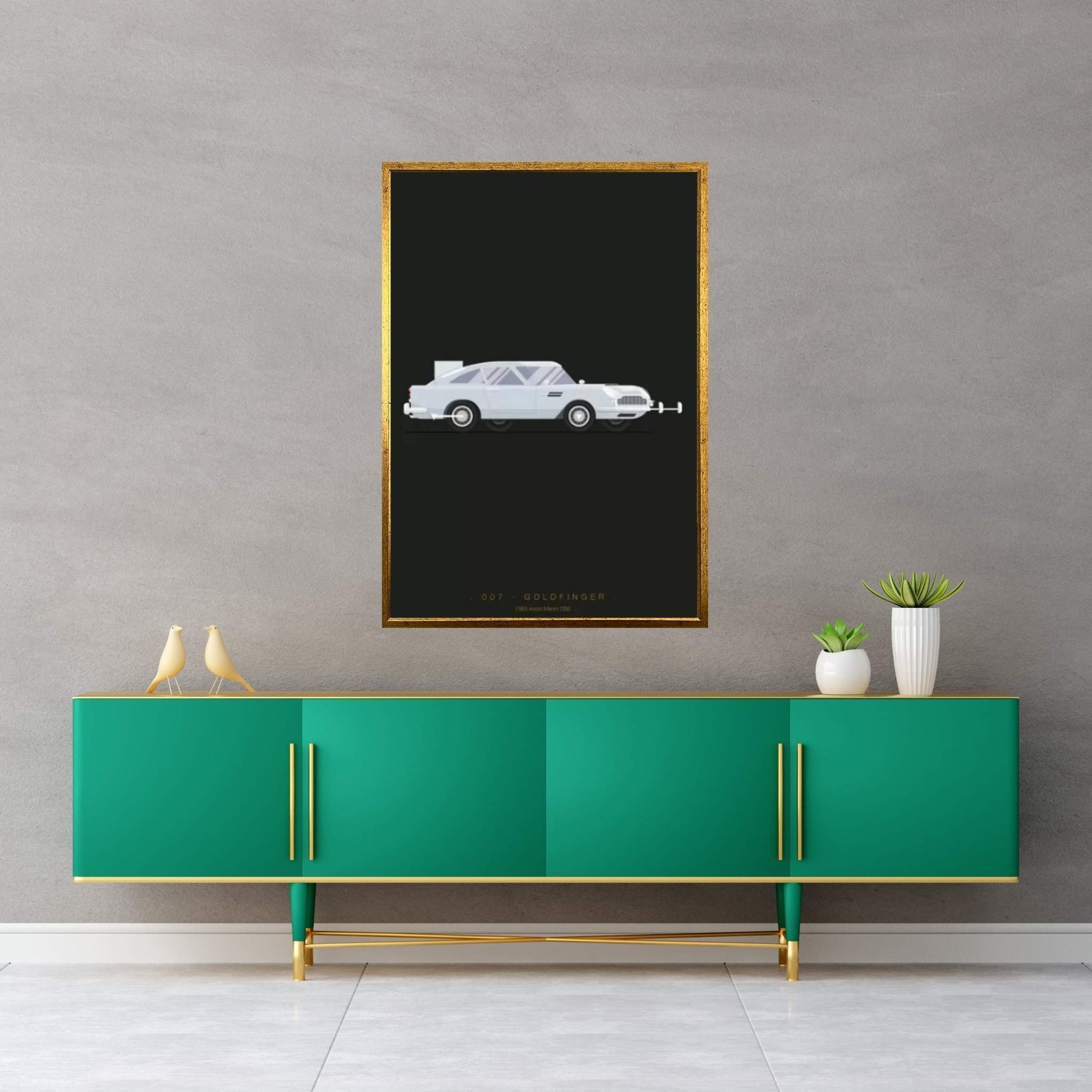 Goldfinger Canvas Wall Art - Y Canvas